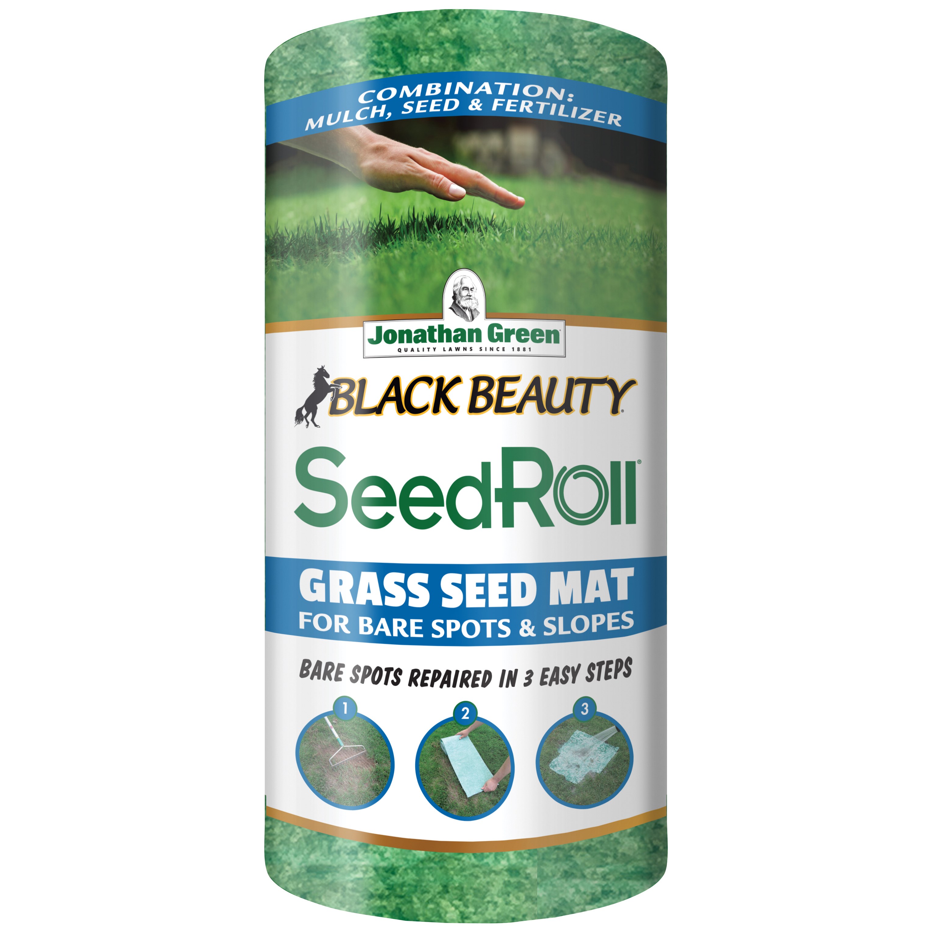 Jonathan Green 50sf Black Beauty SeedRoll — priced per each; minimum 6; multiples of 6