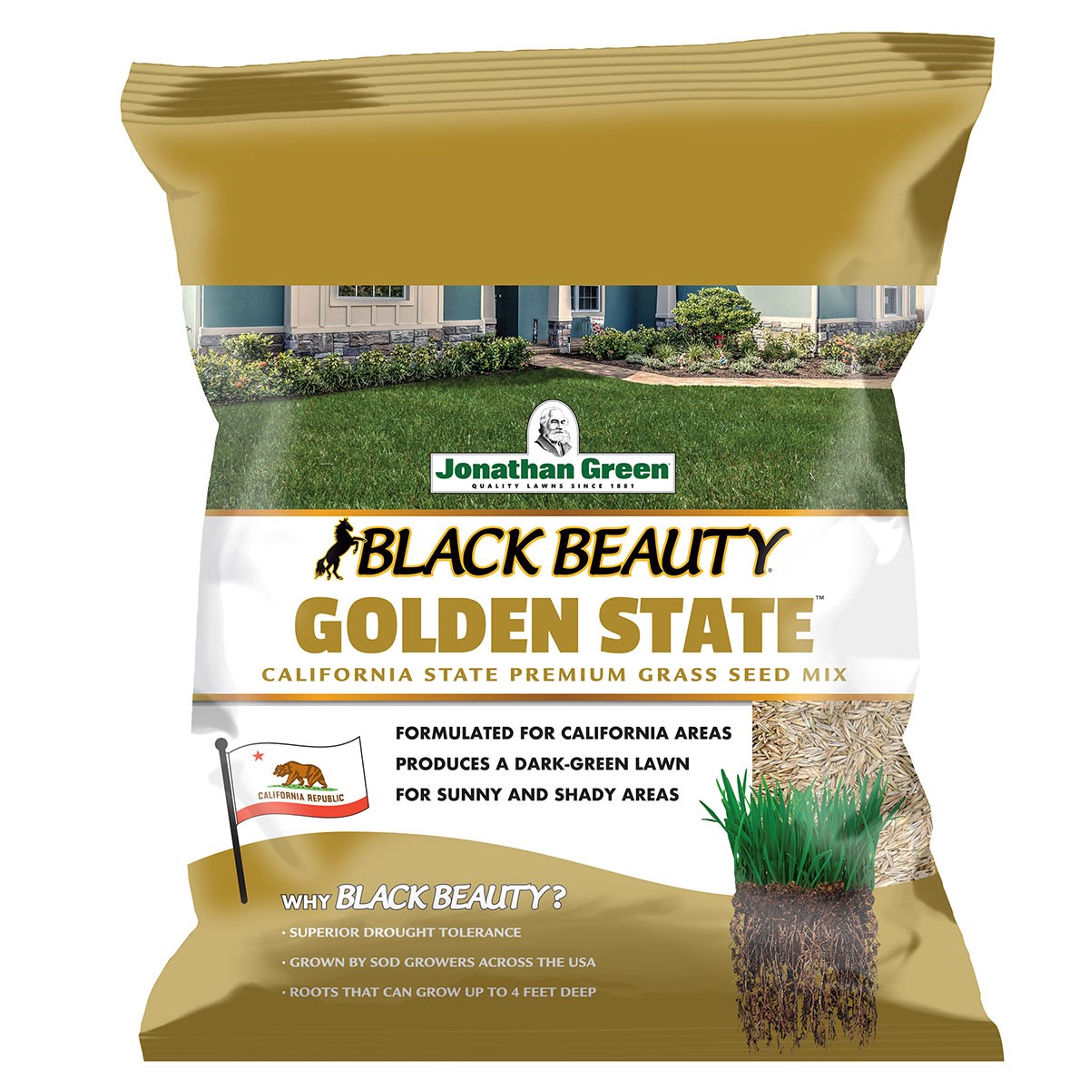 Jonathan Green 7# Black Beauty Golden State — priced per each; minimum 7; multiples of 7