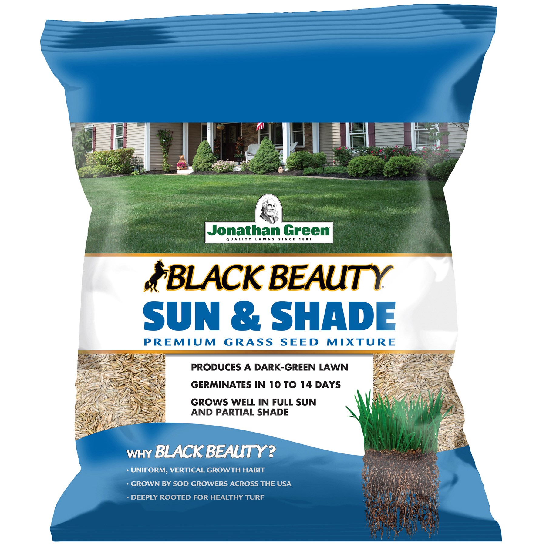 Jonathan Green 3# Black Beauty Sun & Shade — priced per each; minimum 15; multiples of 15
