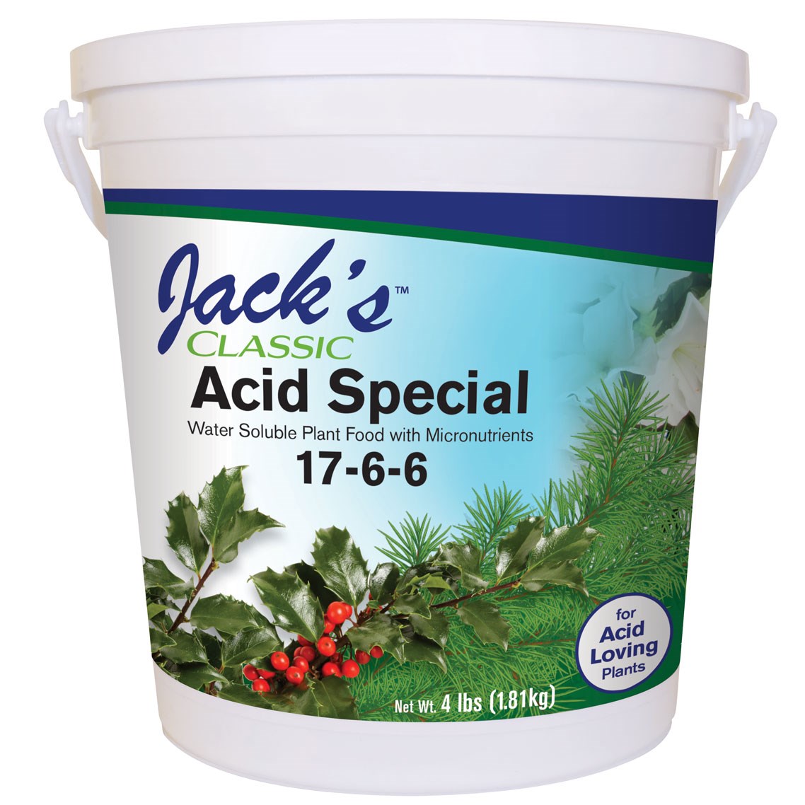 Jacks Classic 4# Acid Special 17-6-6 Fertilizer — priced per each; minimum 6; multiples of 6