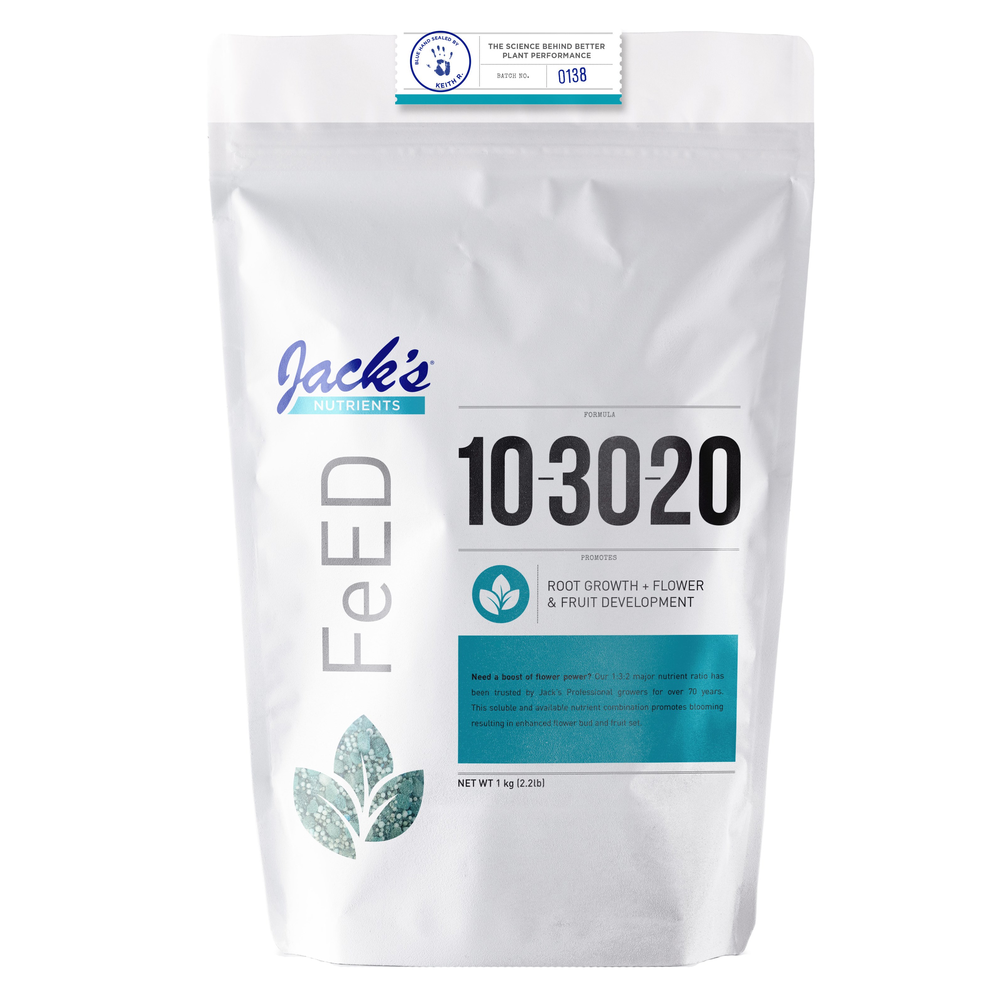 Jacks 10-30-20 Bloom 1Kg — Single Unit