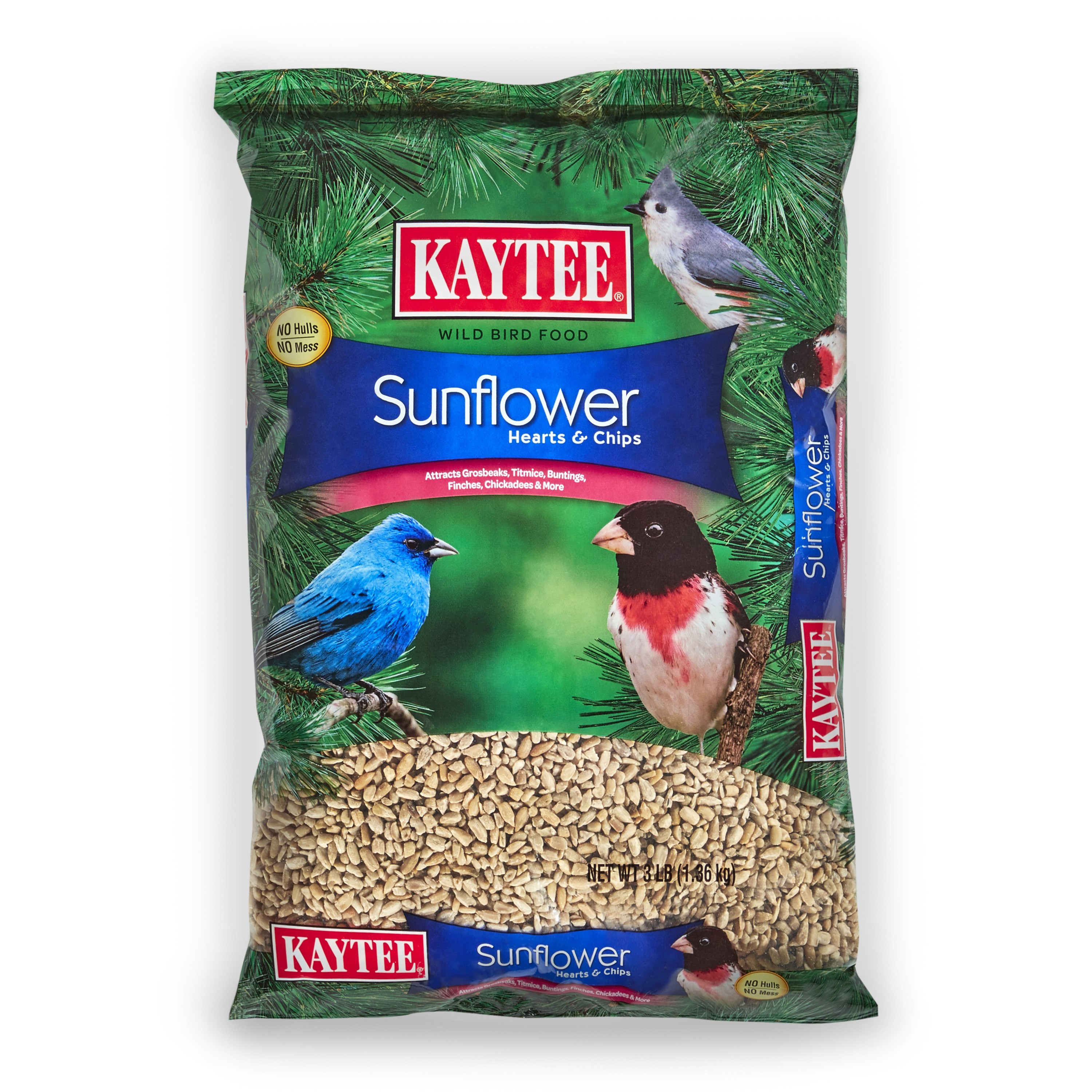 Kaytee 3# Sunflower Heart & Chip — priced per each; minimum 6; multiples of 6