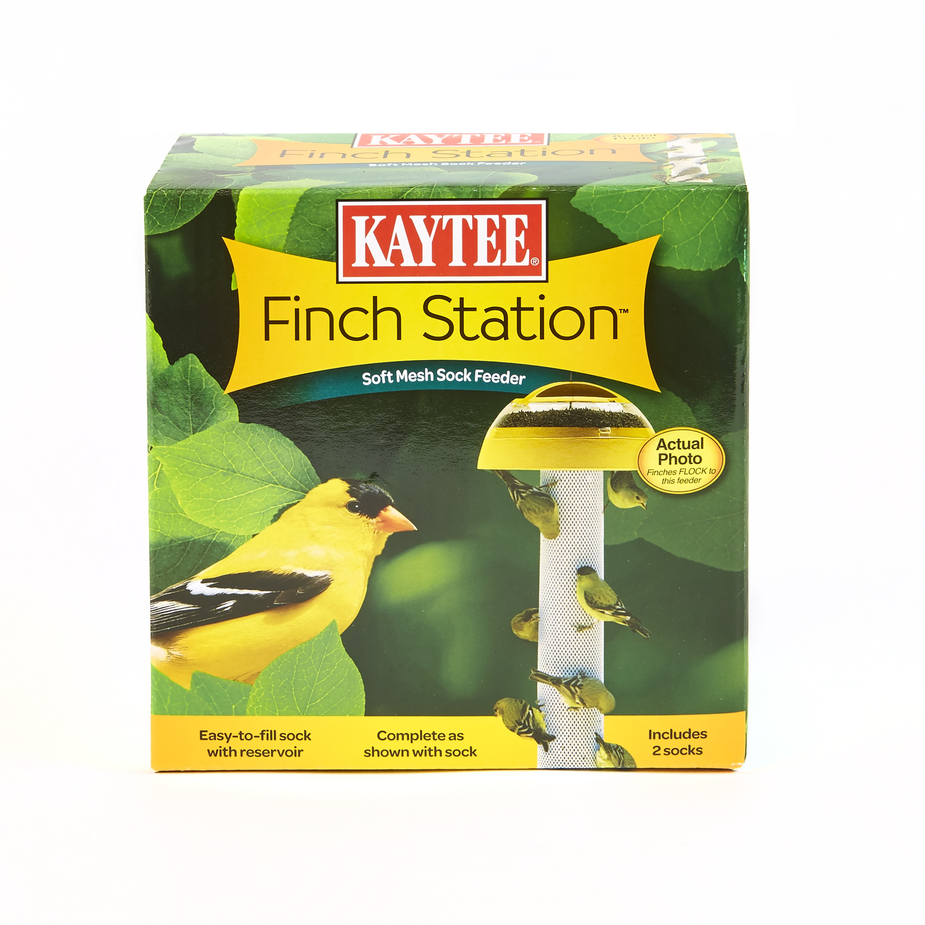 Kaytee Finch Station Soft Mesh Sock Feeder w/ 2 Socks — priced per each; minimum 6; multiples of 6