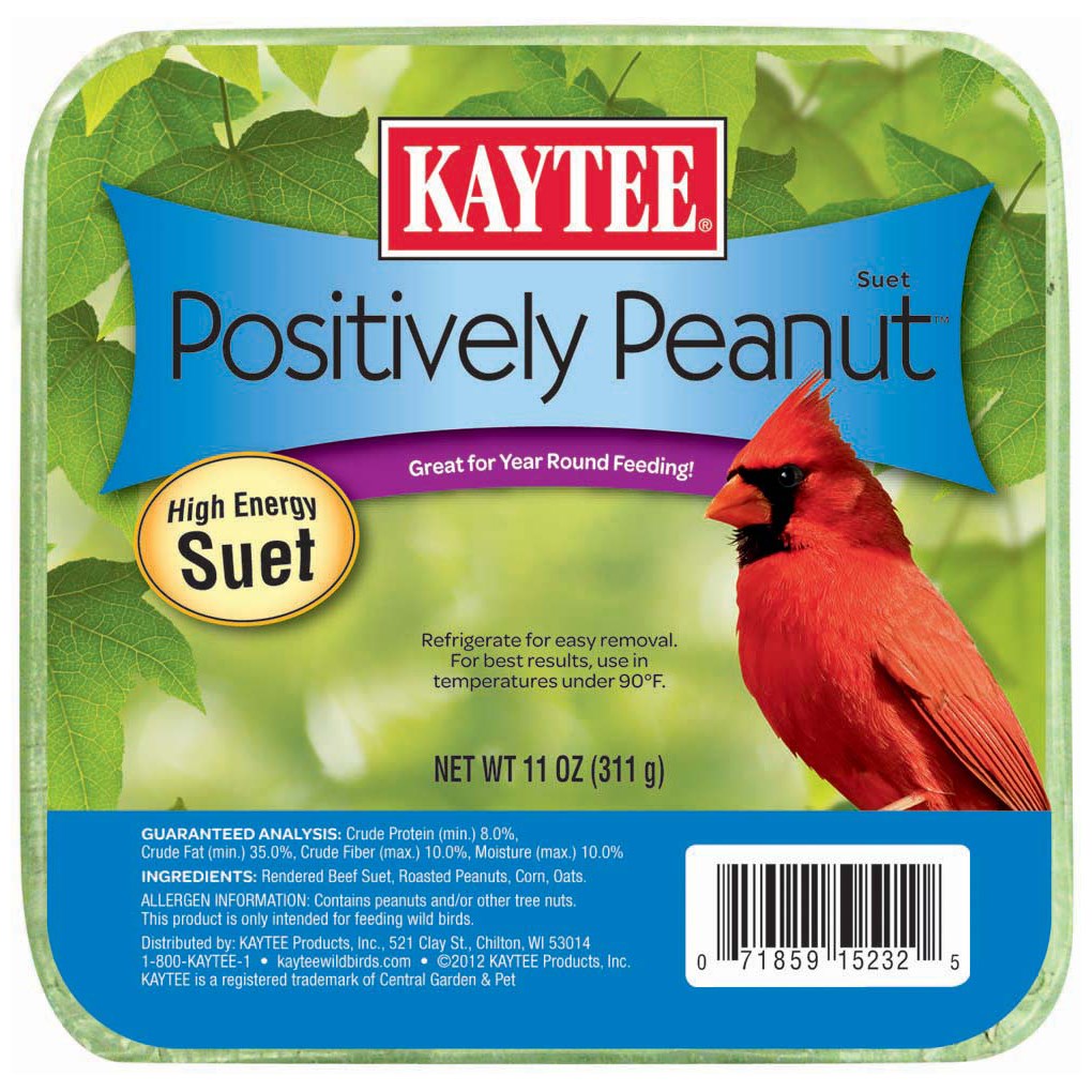 Kaytee 11oz Positively Peanut Suet — priced per each; minimum 12; multiples of 12