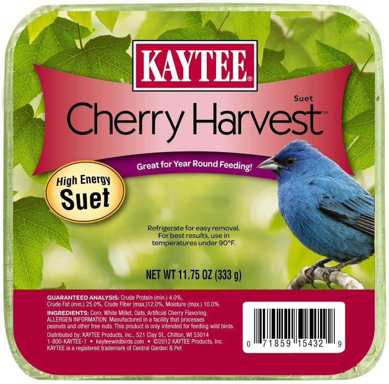 Kaytee 11.75oz Cherry Harvest Suet — priced per each; minimum 12; multiples of 12