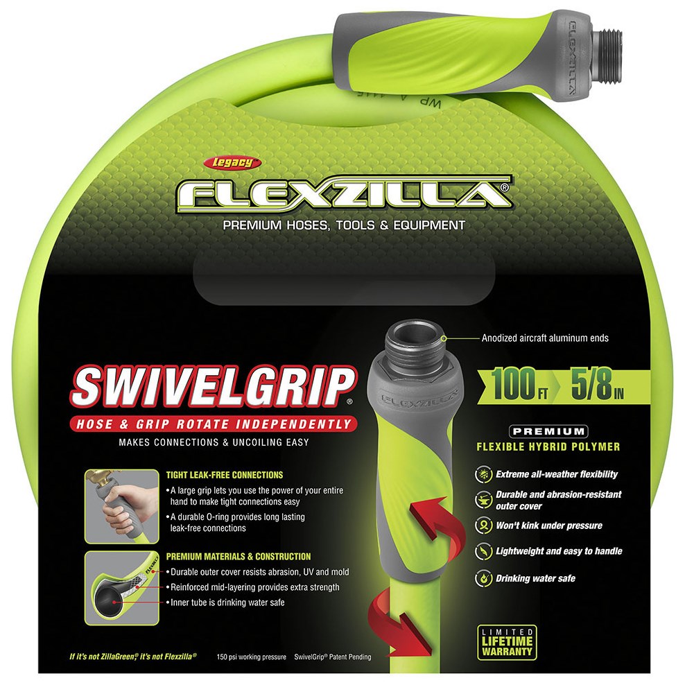 Flexzilla 5/8"x100' Garden Hose — priced per each; minimum 3; multiples of 3