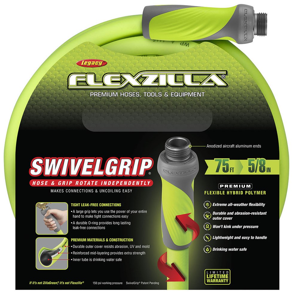 Flexzilla 5/8"x75' Garden Hose — priced per each; minimum 3; multiples of 3