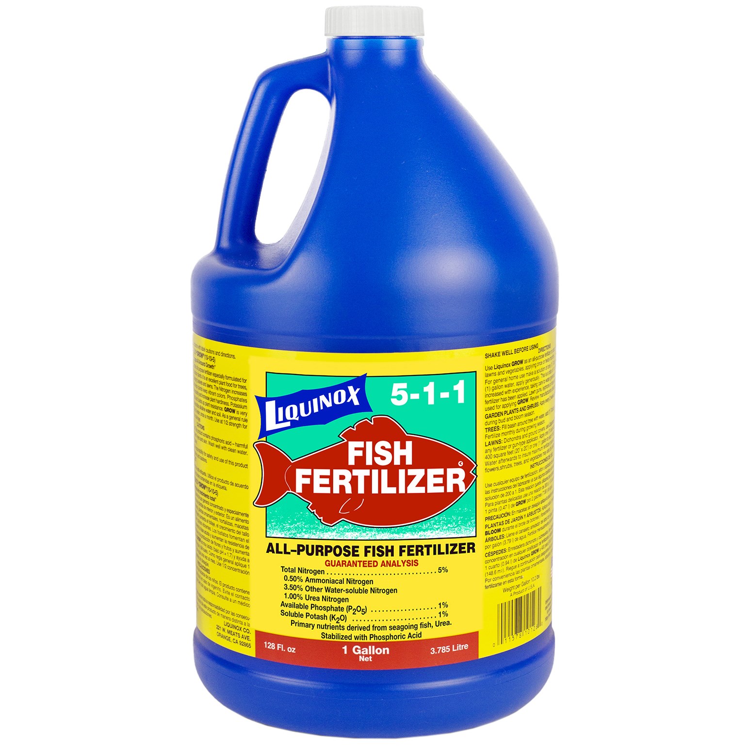 Liquinox 1gal Fish 5-1-1 — priced per each; minimum 4; multiples of 4