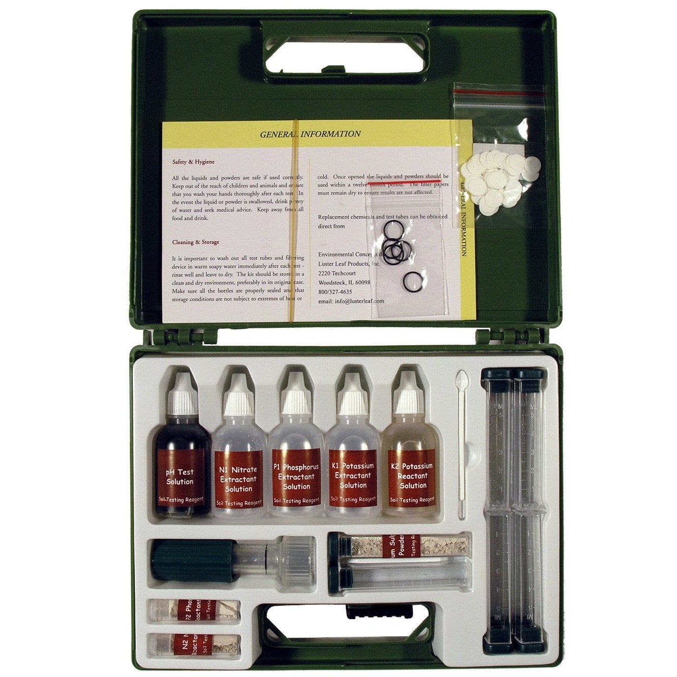 Luster Leaf Soil Test Kit For pH-N-P-K 80 Tests — priced per each; minimum 6; multiples of 6