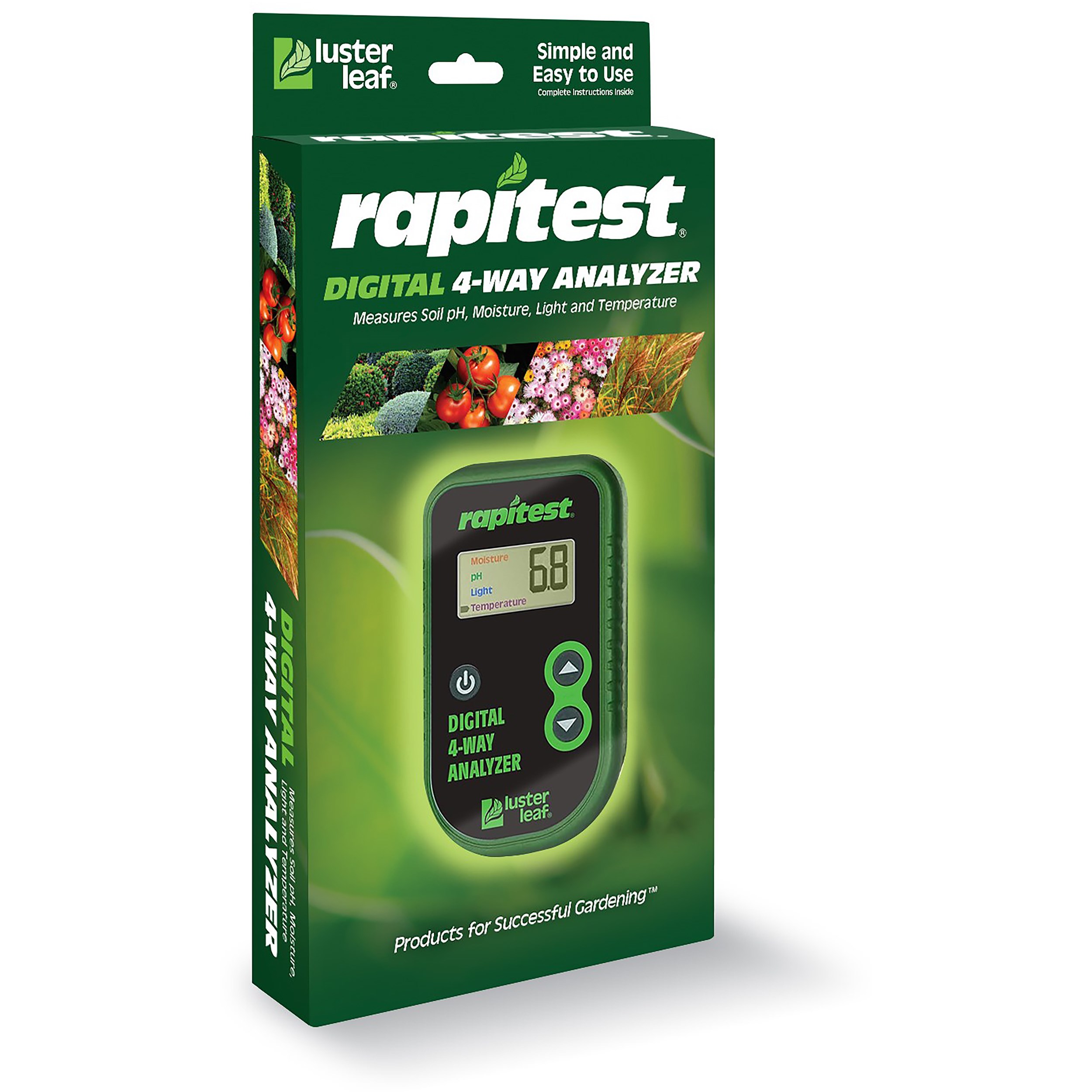 Luster Leaf 4-Way Digital Soil Analyzer — priced per each; minimum 3; multiples of 3