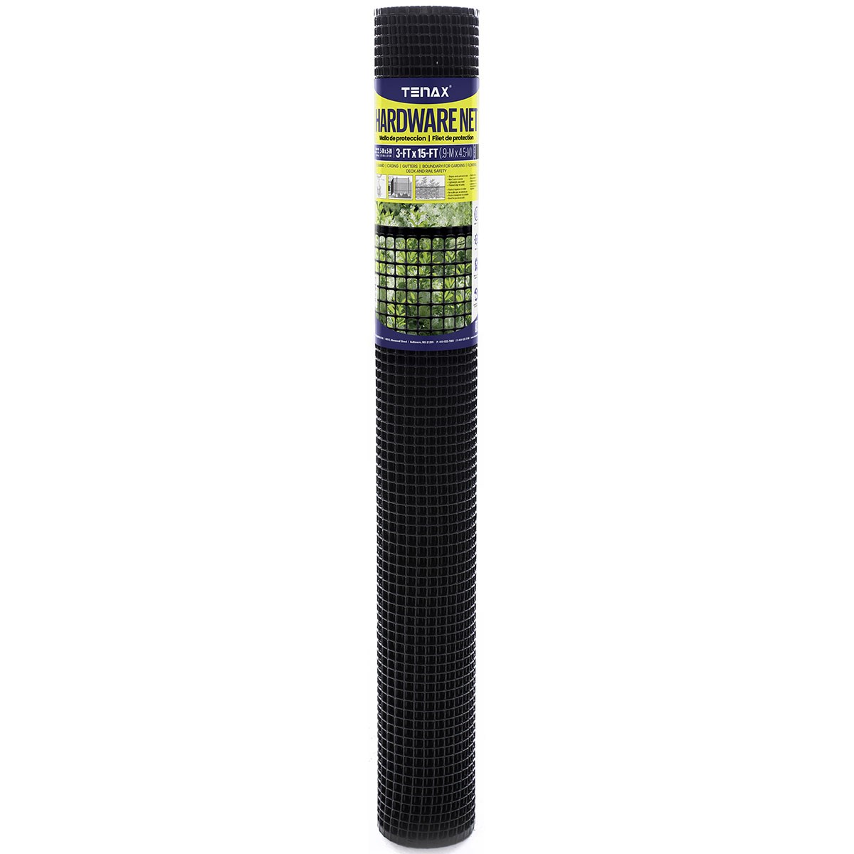 Tenax 3'x15' Hardware Net Black