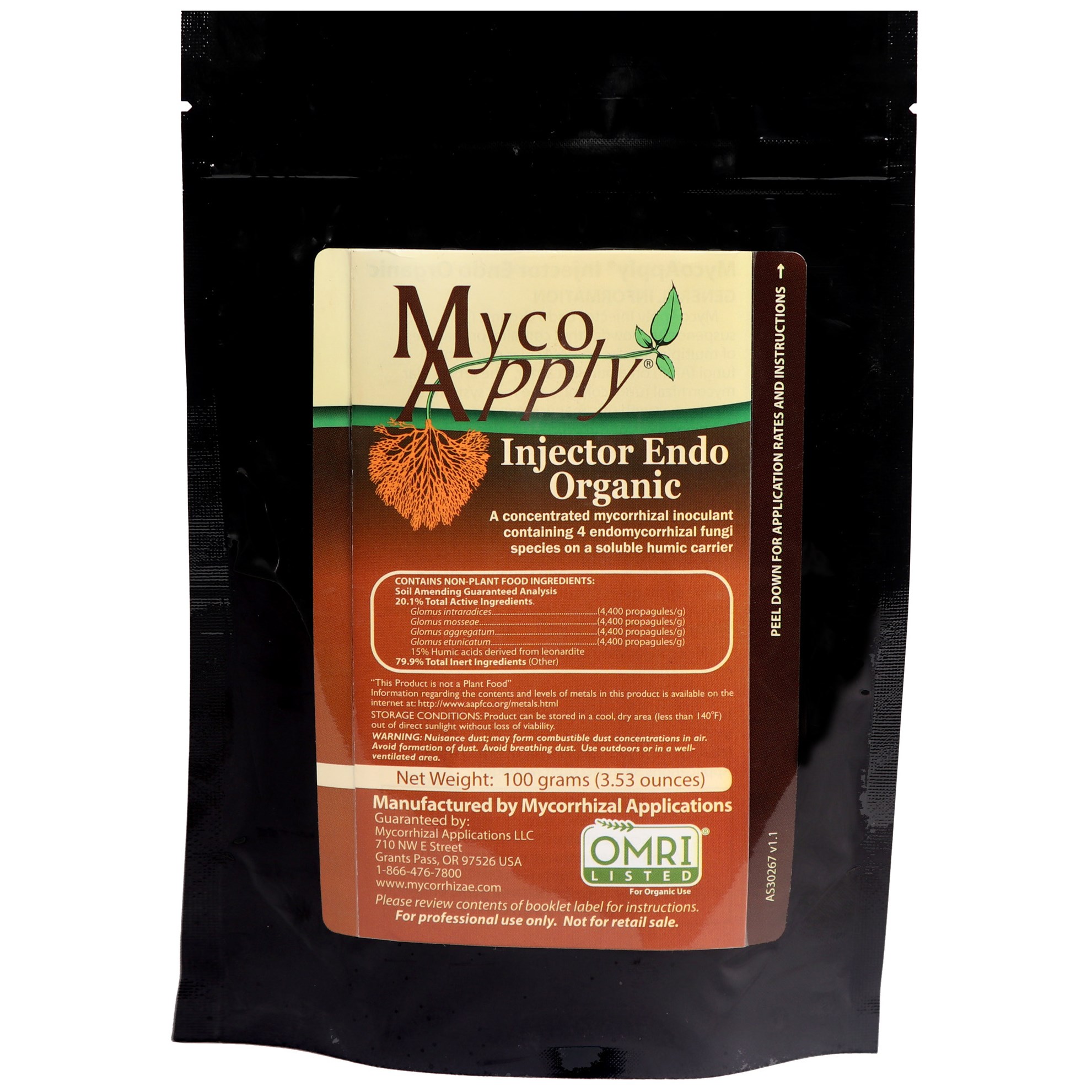 MycoApply Injector Endo Organic 100 gram OMRI