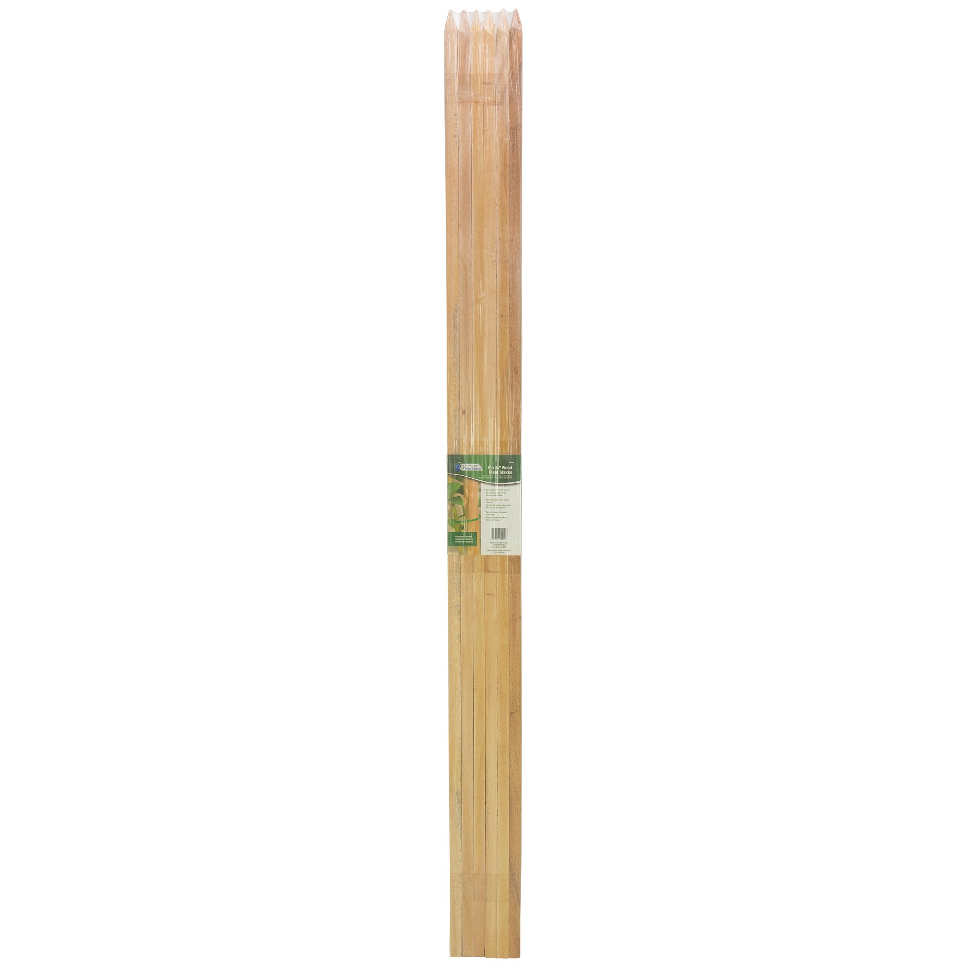 Gardener's Blue Ribbon 6pk 5'x3/4" Wood Stake