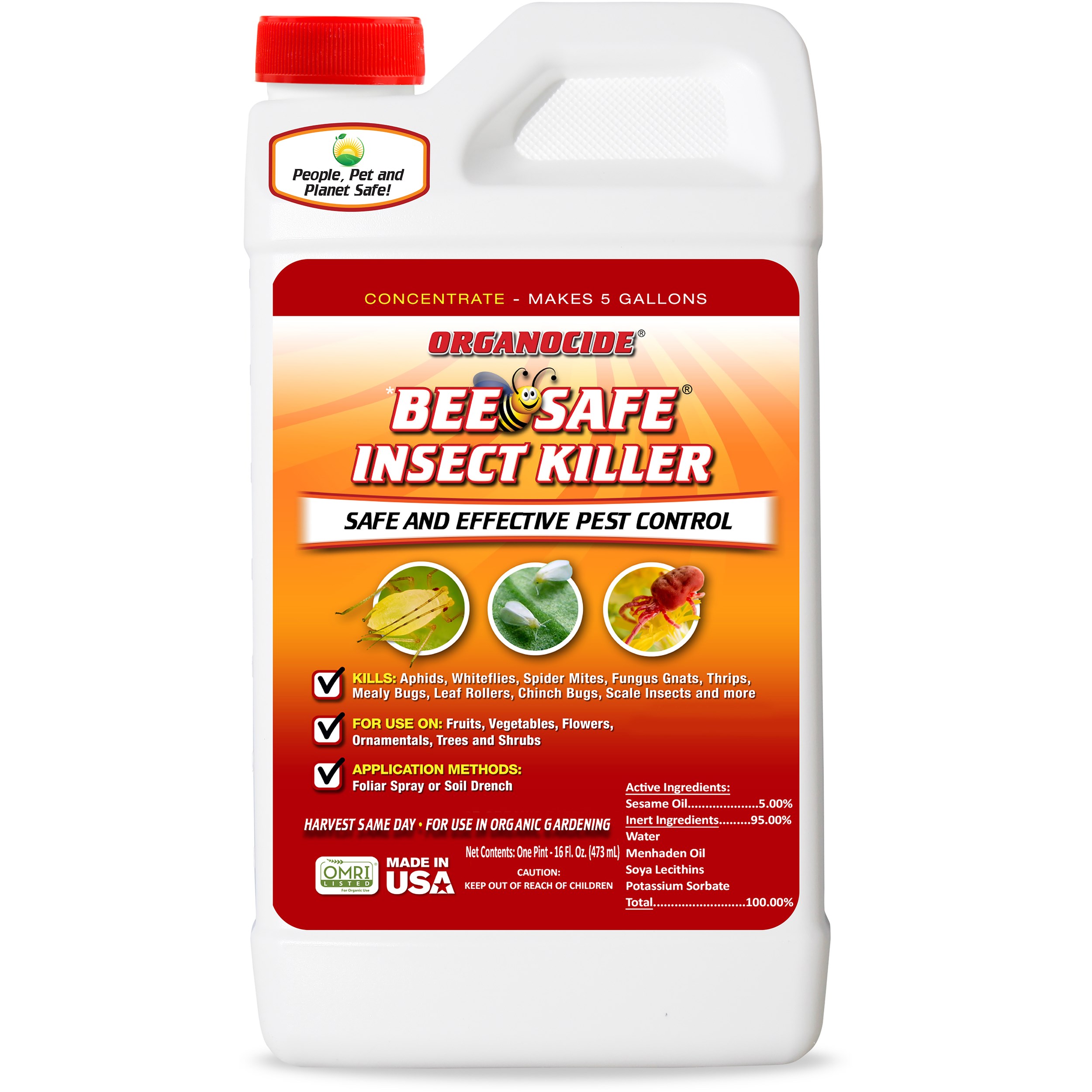Organocide 16oz Bee Safe Insect Killer Concentrate