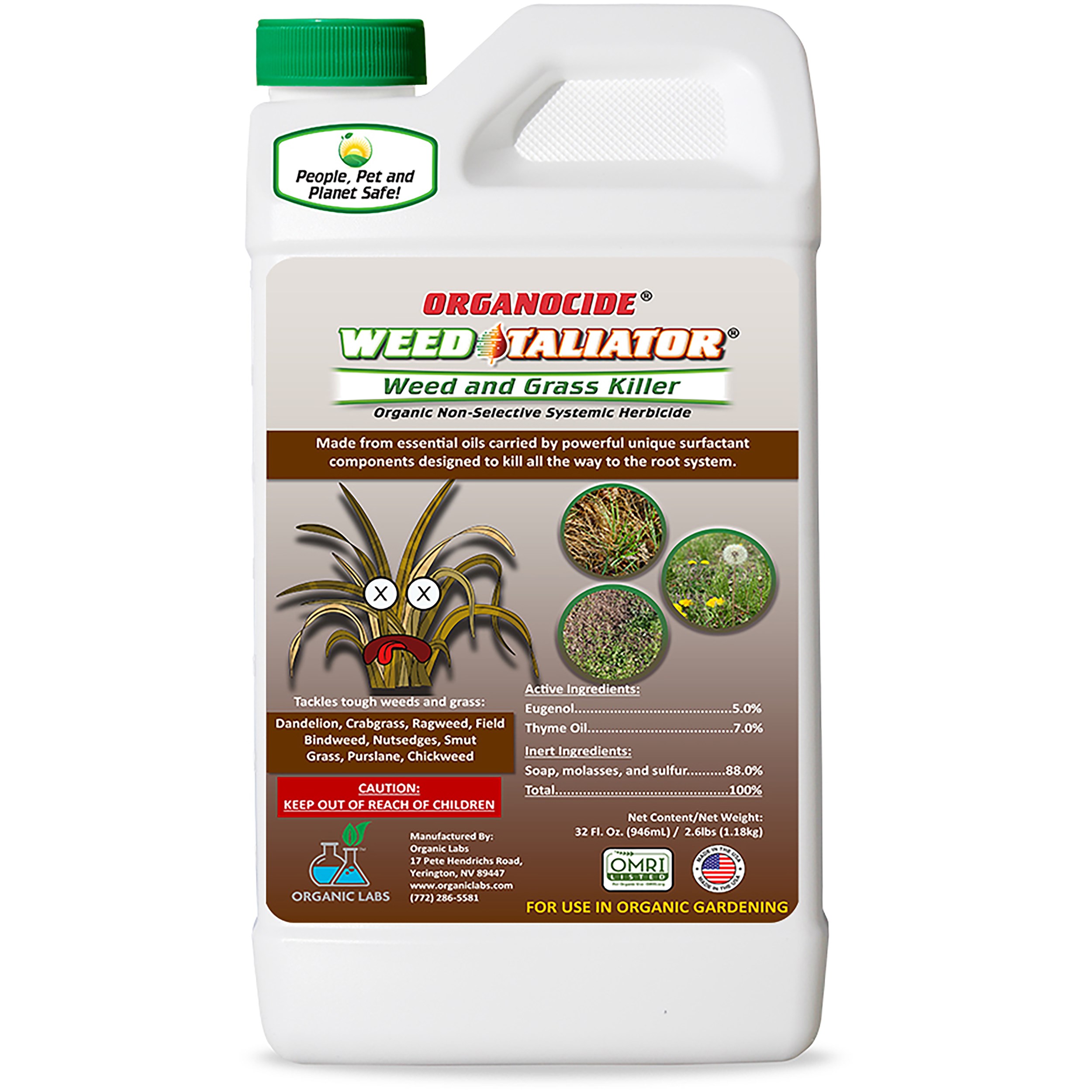 Organocide 32oz Weed Taliator Concentrate — priced per each; minimum 12; multiples of 12