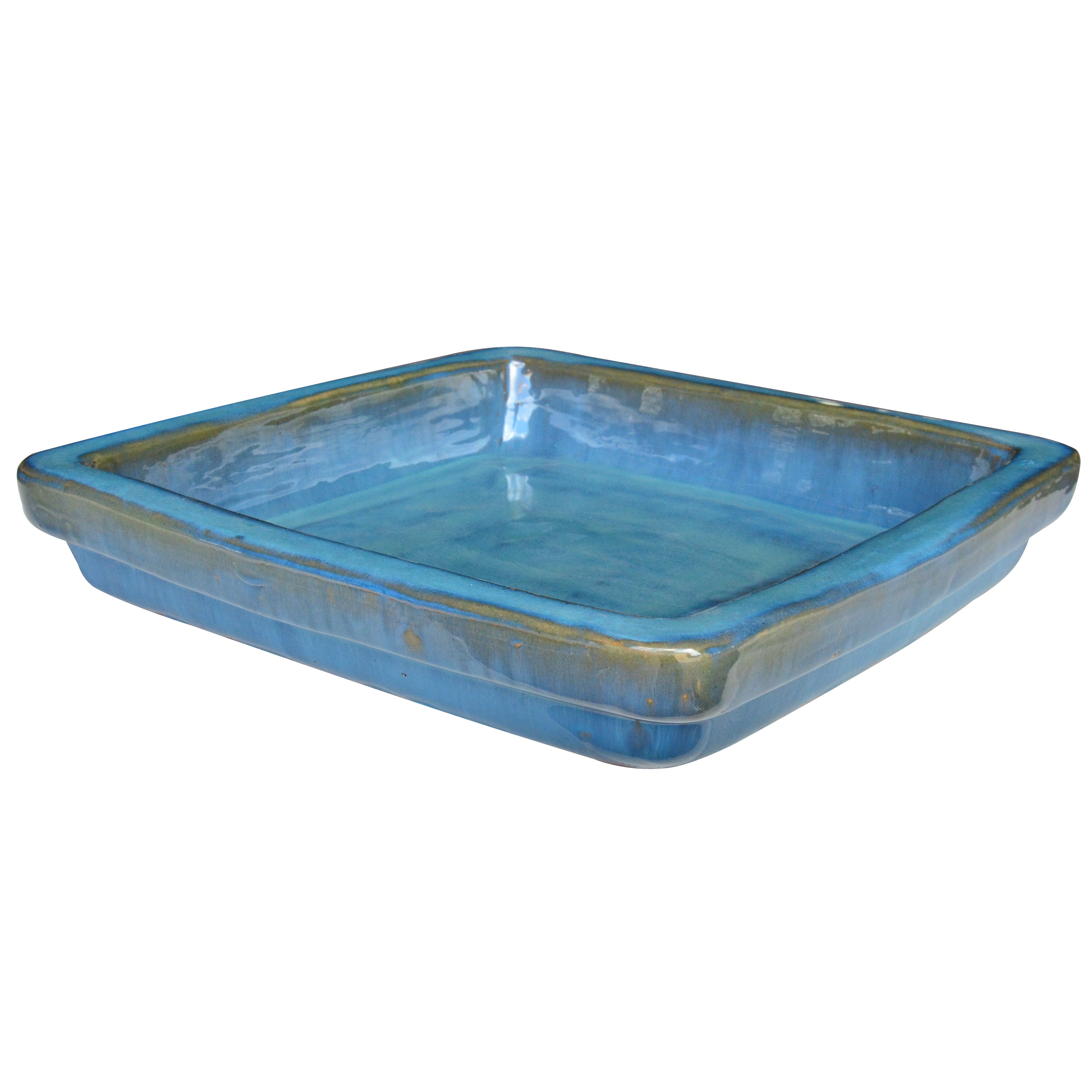 Michael Carr 15.7" Square Saucer Ultramarine — priced per each; minimum 2; multiples of 2