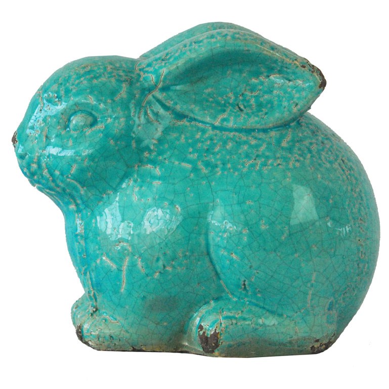 MCarr Large Bunny Antique Teal