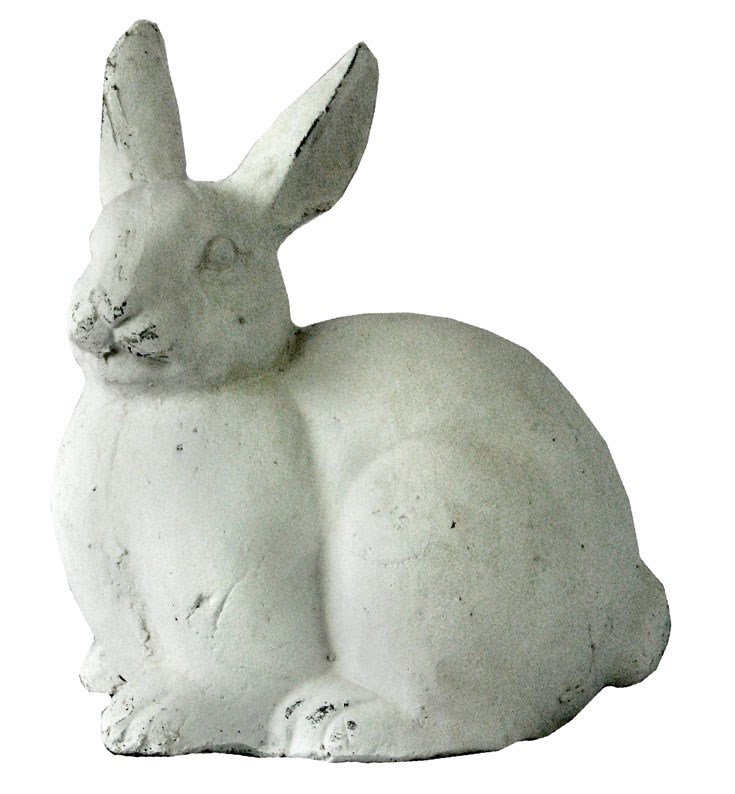 MCarr Large Rabbit Antique White — priced per each; minimum 2; multiples of 2