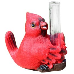 MCarr Red Bird Gauge Polyresin — priced per each; minimum 8; multiples of 8