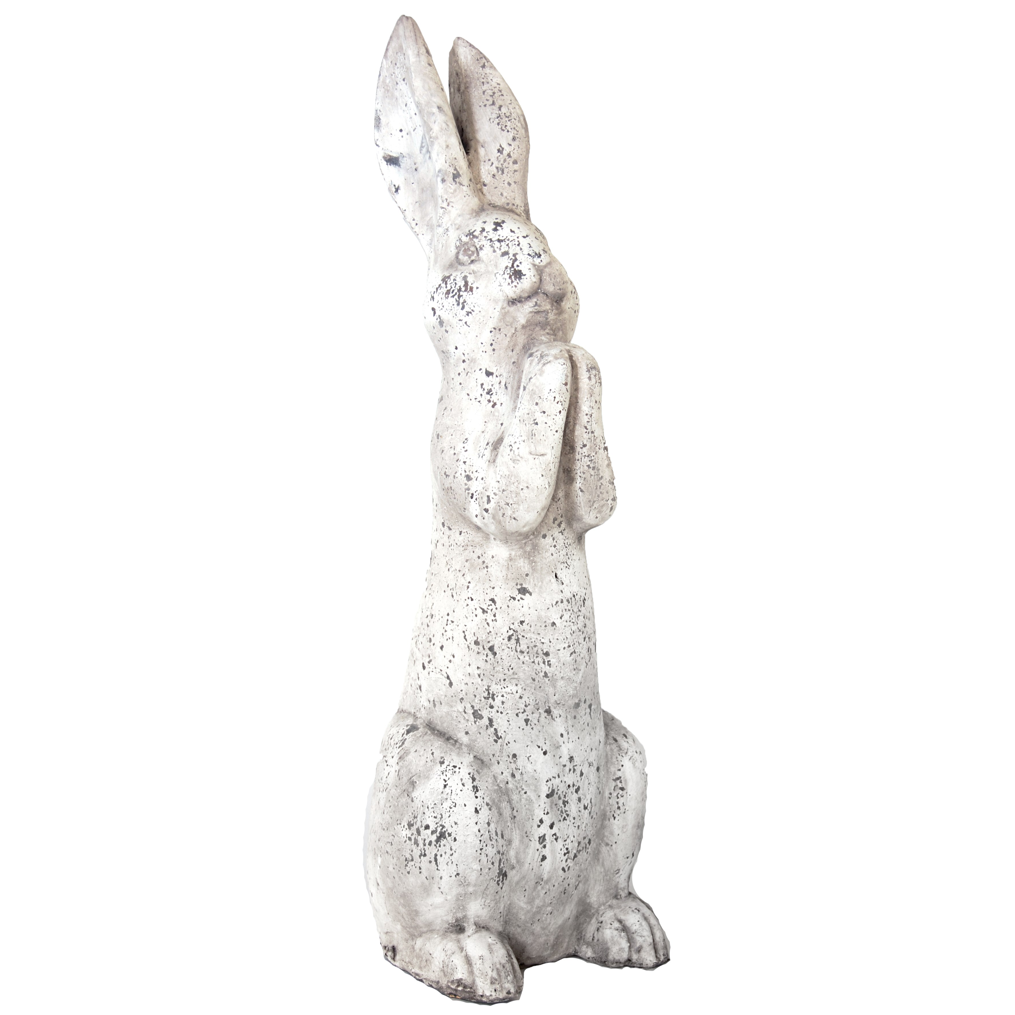 MCarr 26.6" Large Praying Rabbit Antique White