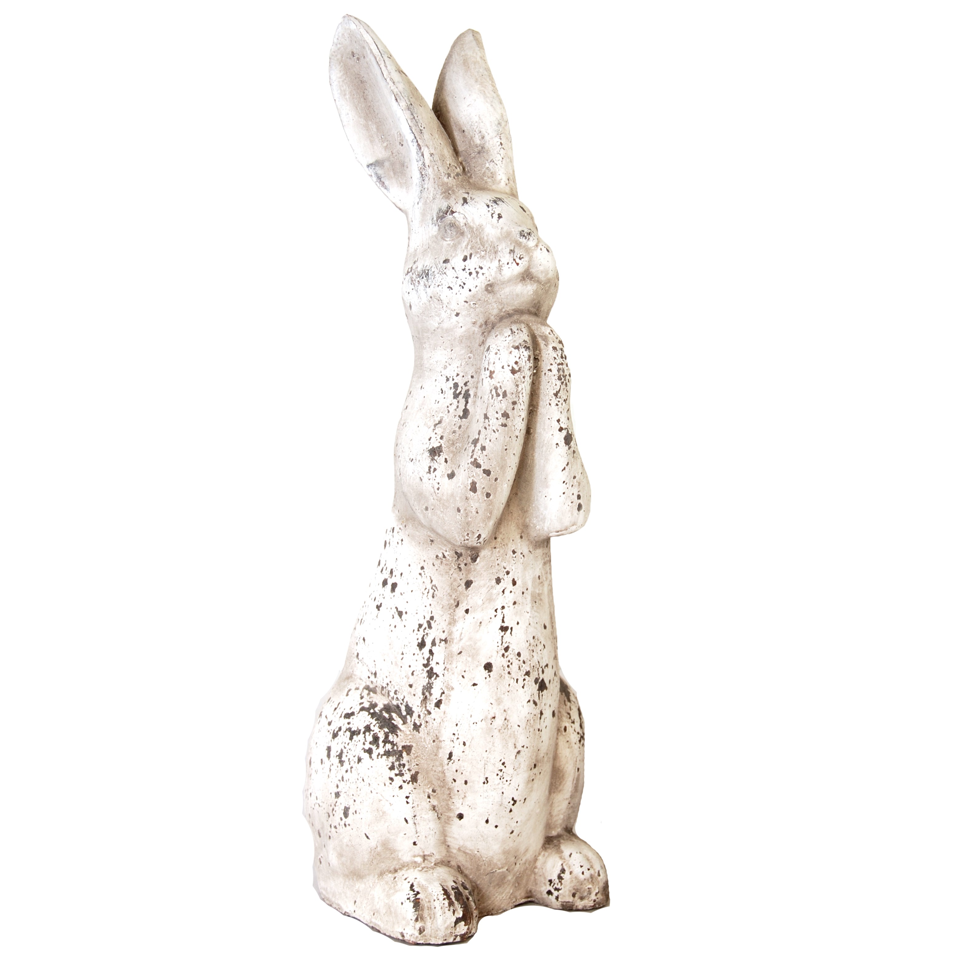 MCarr 19.3" Small Praying Rabbit Antique White — priced per each; minimum 2; multiples of 2