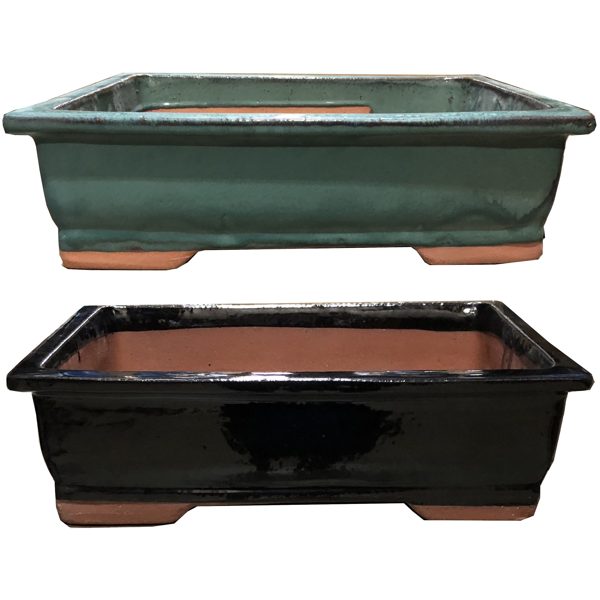 MCarr 2PC 16.6" Bonsai Planter Set Mixed Colors