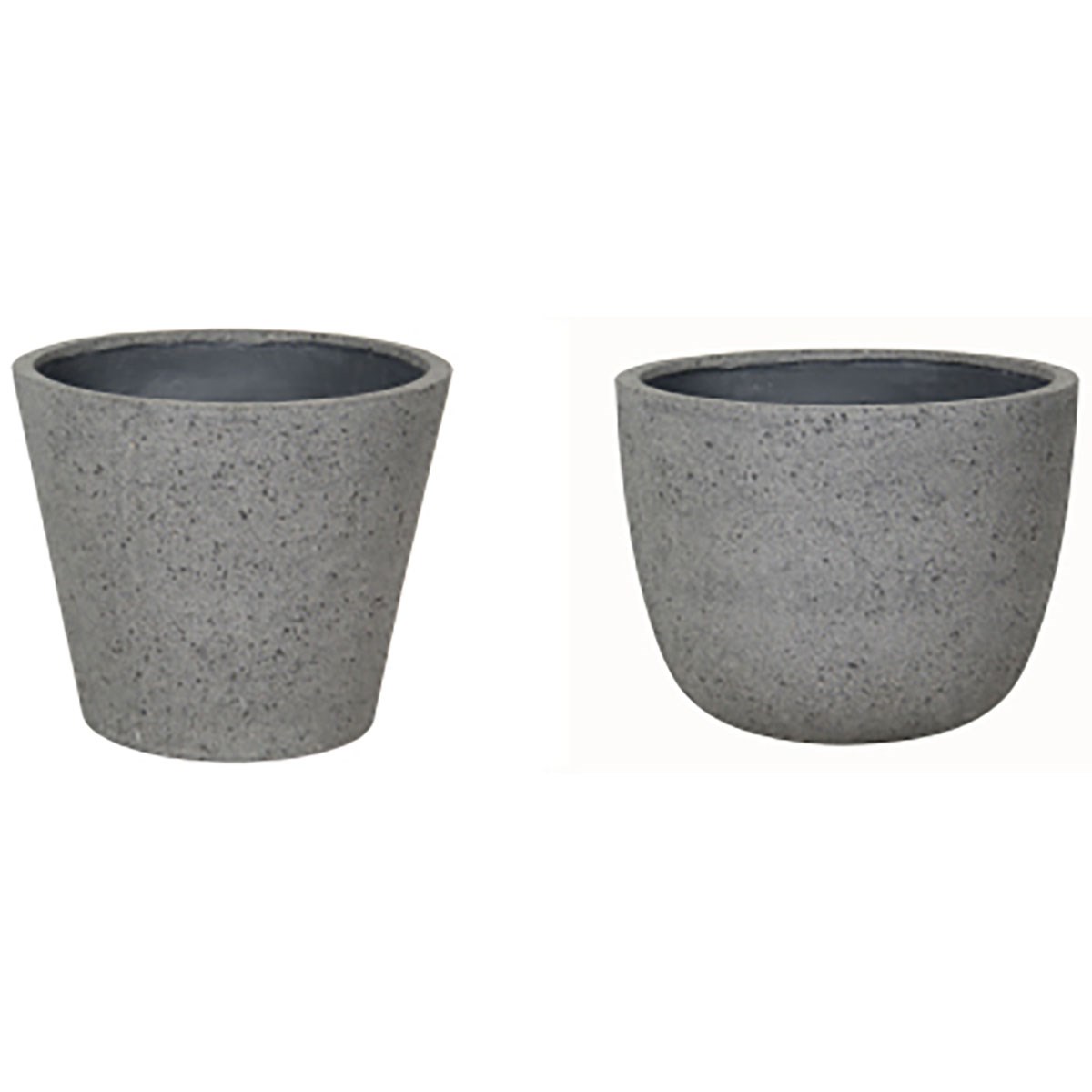 MCarr 48pc Ficonstone Round Mix Planter Pallet Assortment Laterite Grey
