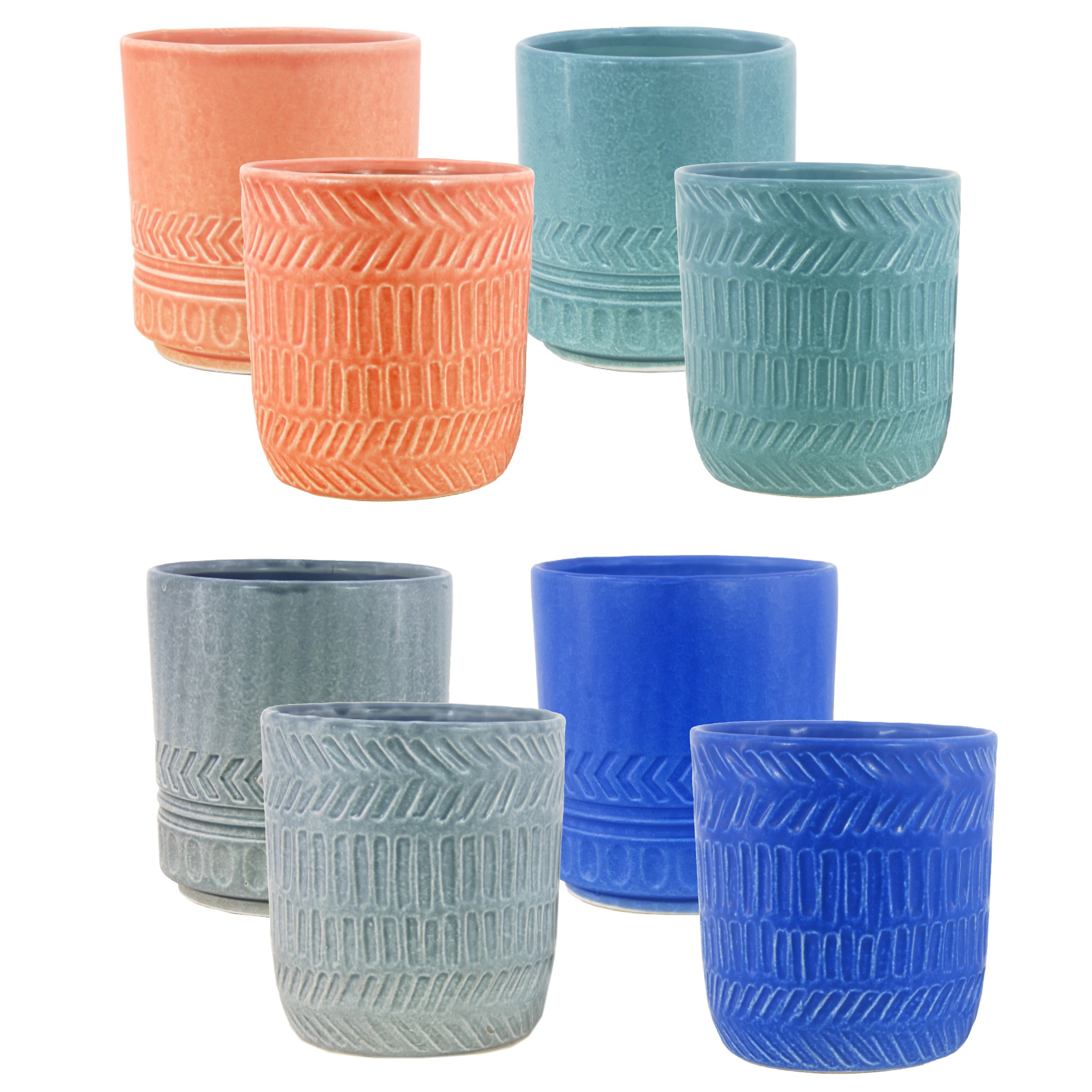 MCarr 16PC 5.5" Small Planter Set Mixed Colors