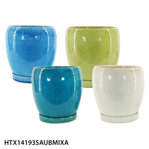 MCarr 8PC Egg Pot W/Sau Mix Colors