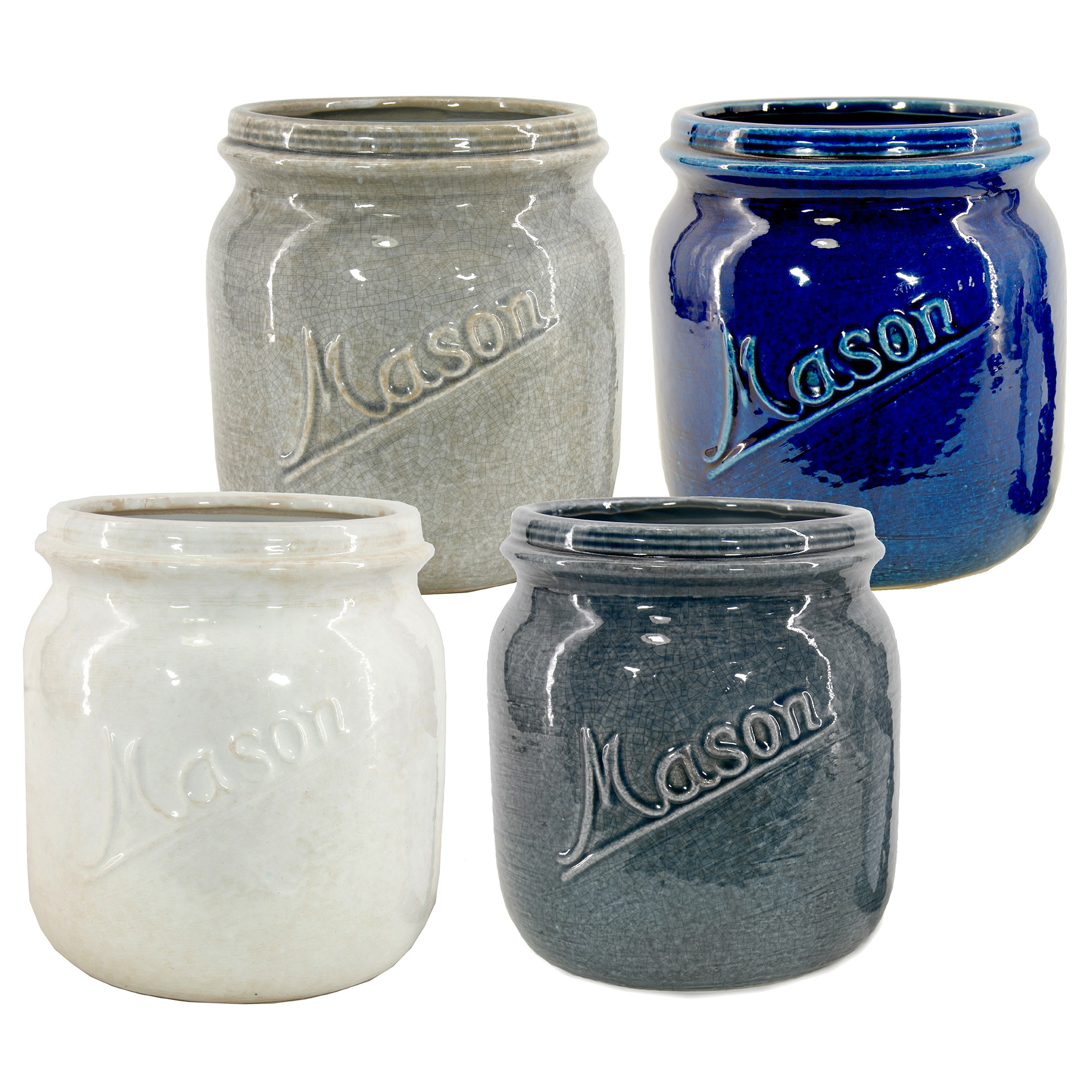 MCarr 8PC 6.1" Mason Tall Jar Set
