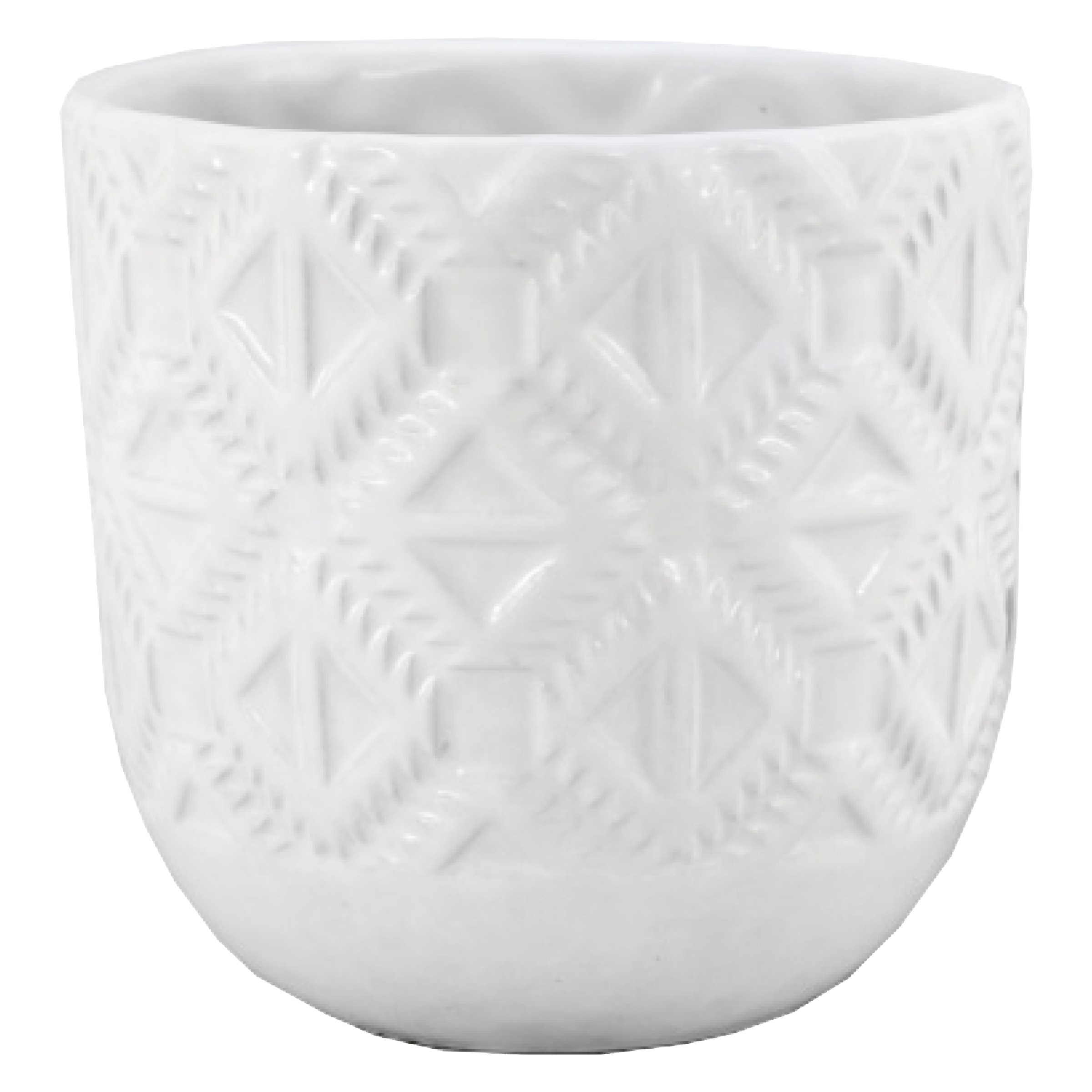 MCarr 16pc 5" Small Aztec Planter Set White