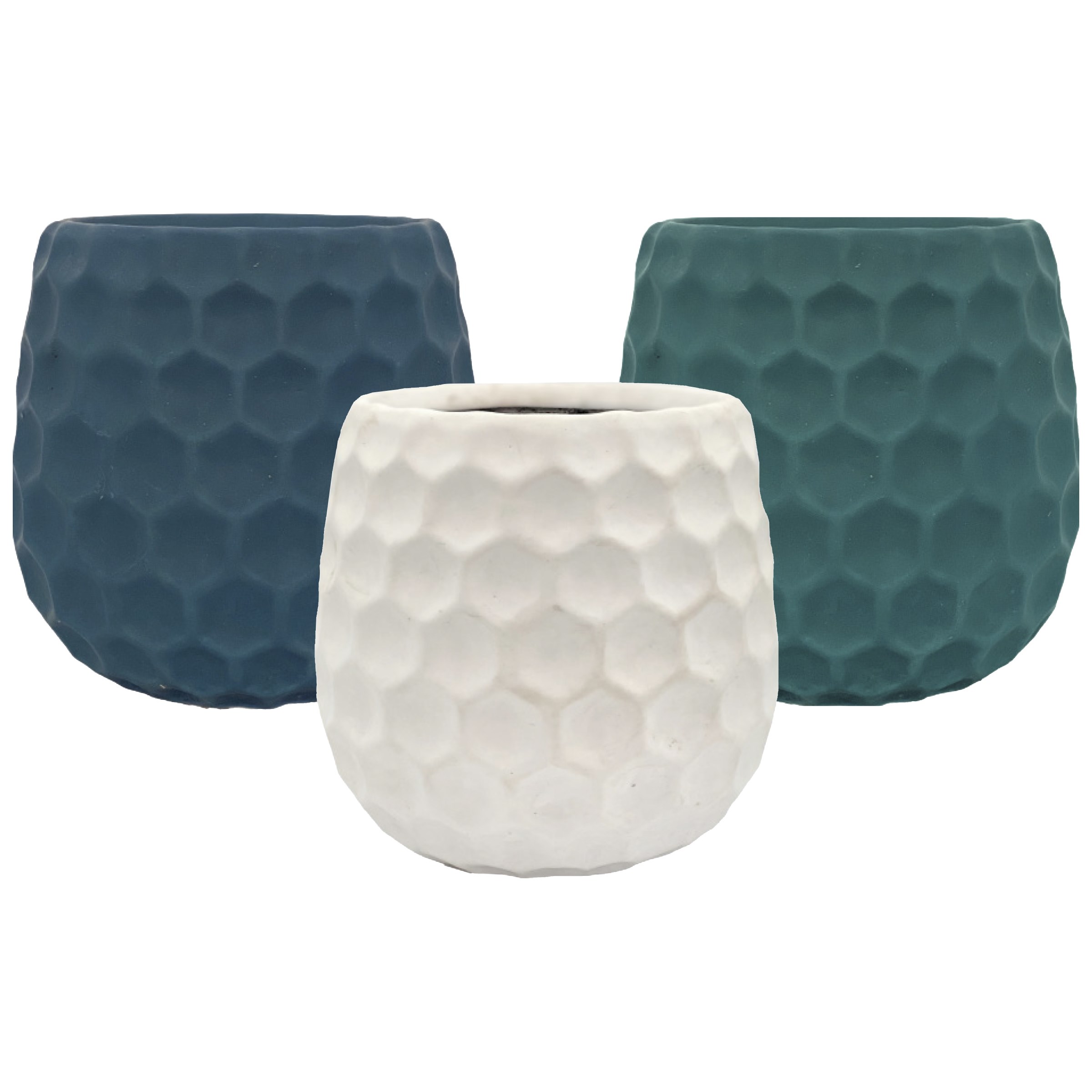 MCarr 8pc 7" Dimple Fat Bottom Planter Asst Mixed Colors