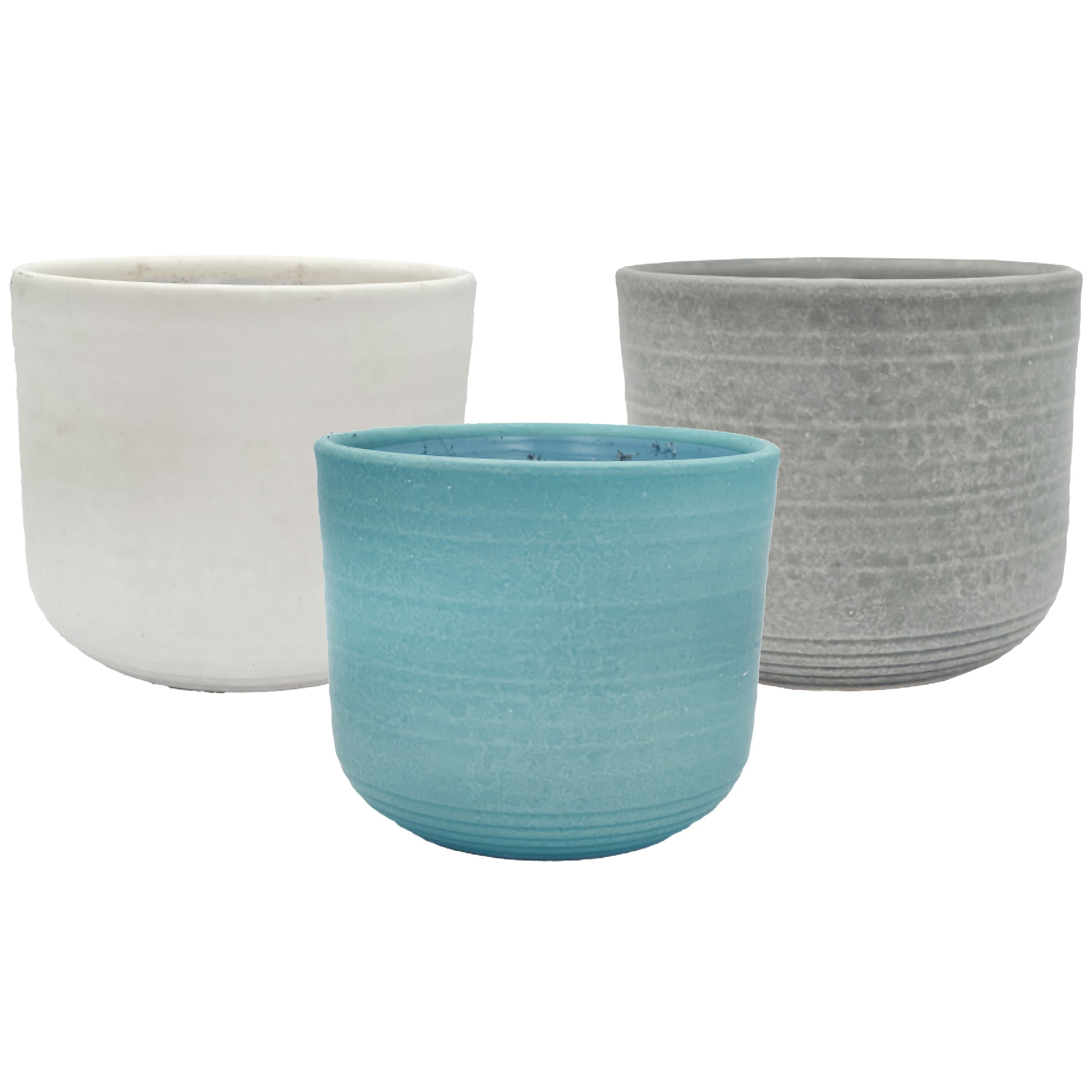 MCarr 8pc 7.1" Smooth Planter Asst Mixed Colors