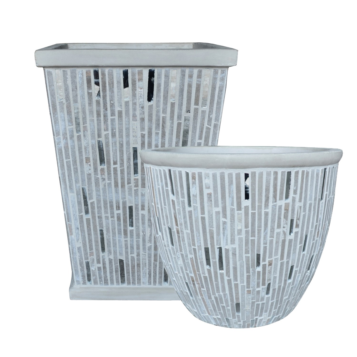 MCarr 24pc Cana Planter Mosaic Cement