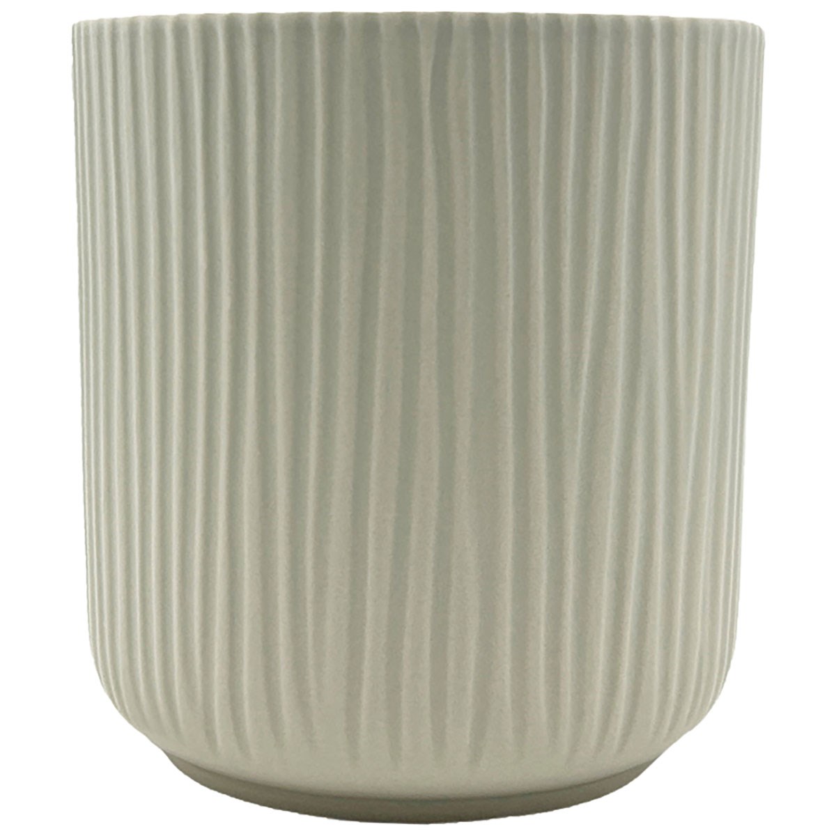 MCarr 5.24"x5.24"x5.5" Ceramic Pot Light Grey — priced per each; minimum 9; multiples of 9