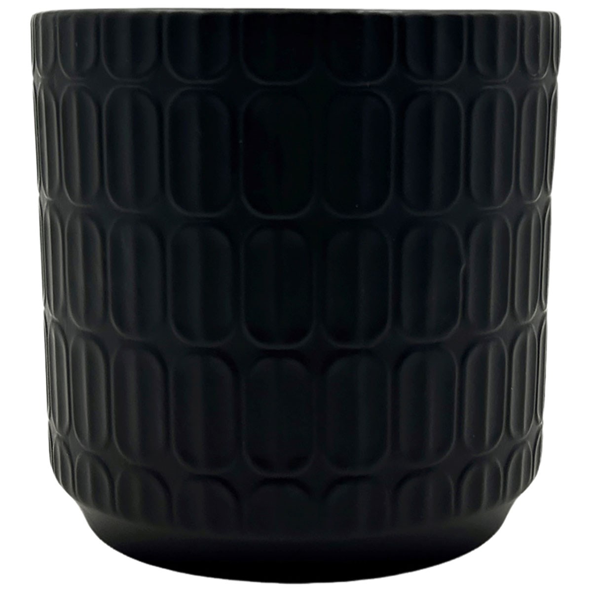 MCarr 6"x6"x6" Ceramic Pot Matte Black — priced per each; minimum 6; multiples of 6