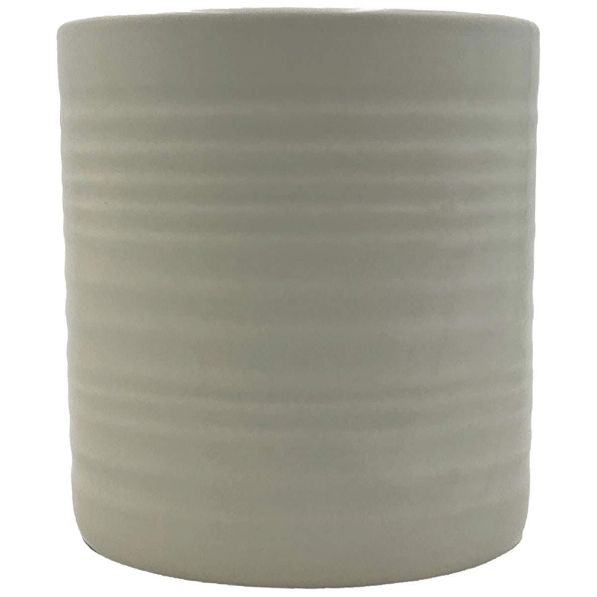 MCarr 5"x5"x5.5" Gloss Ceramic Pot Light Grey — priced per each; minimum 8; multiples of 8