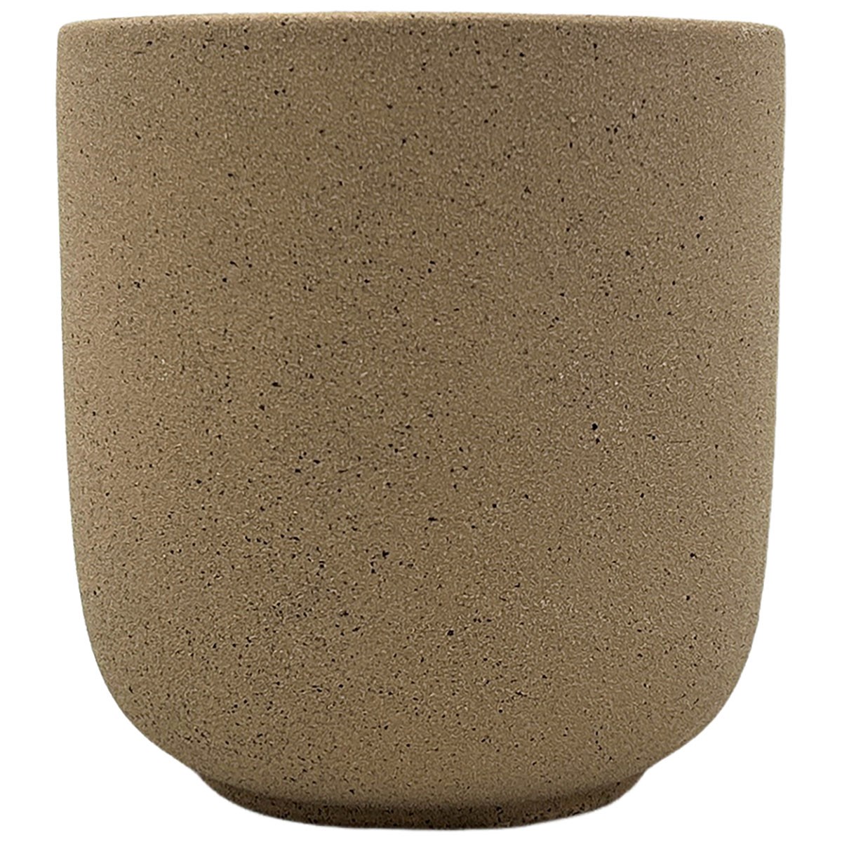 MCarr 5.3"x5.3"x5.7" Ceramic Pot Matte Sand — priced per each; minimum 9; multiples of 9