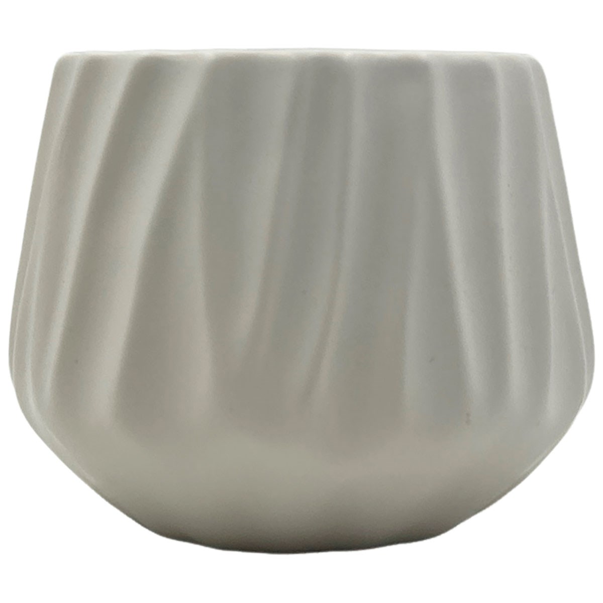 MCarr 5.51"x5.51"x4.33" Ceramic Pot Matte White — priced per each; minimum 9; multiples of 9
