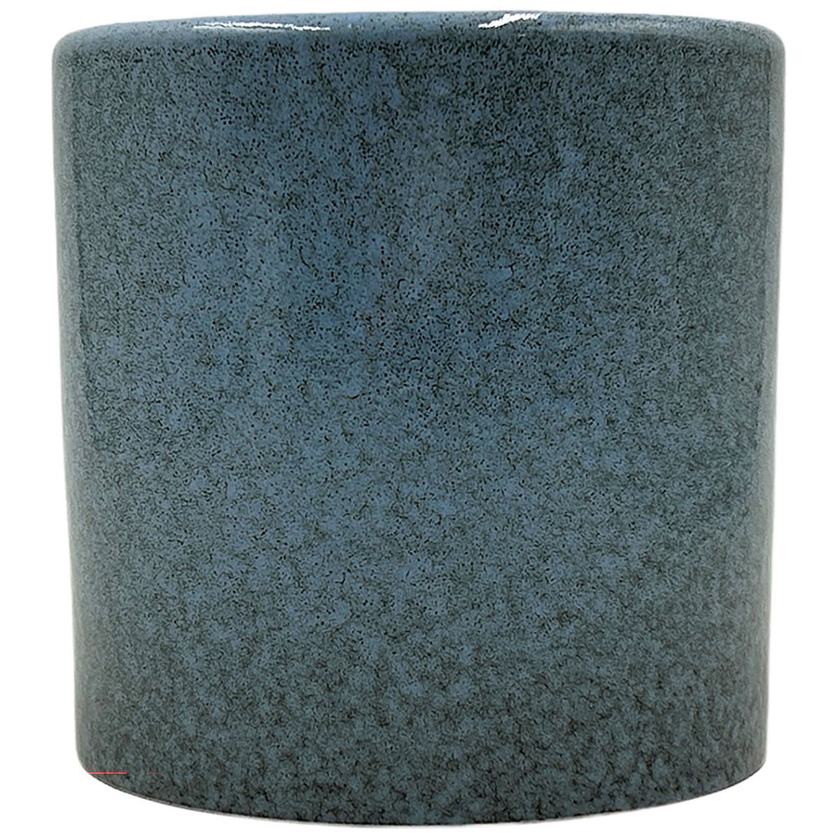 MCarr 5"x5"x5" Stoneware Pot with Reactive Finish Light Blue — priced per each; minimum 12; multiples of 12