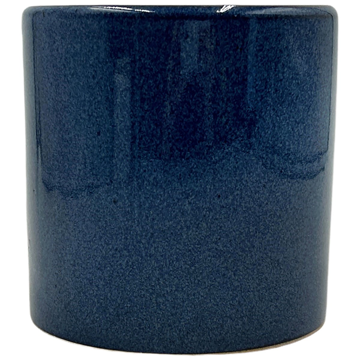 MCarr 5"x5"x5" Stoneware Pot with Reactive Finish Dark Blue — priced per each; minimum 12; multiples of 12