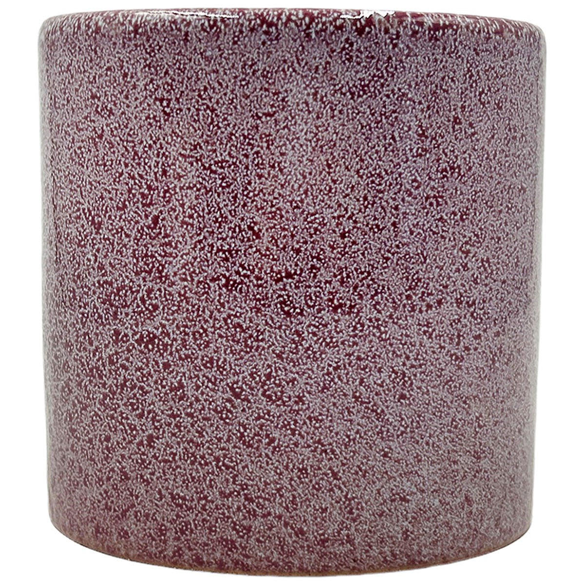 MCarr 5"x5"x5" Stoneware Pot with Reactive Finish Speckled Pink — priced per each; minimum 12; multiples of 12