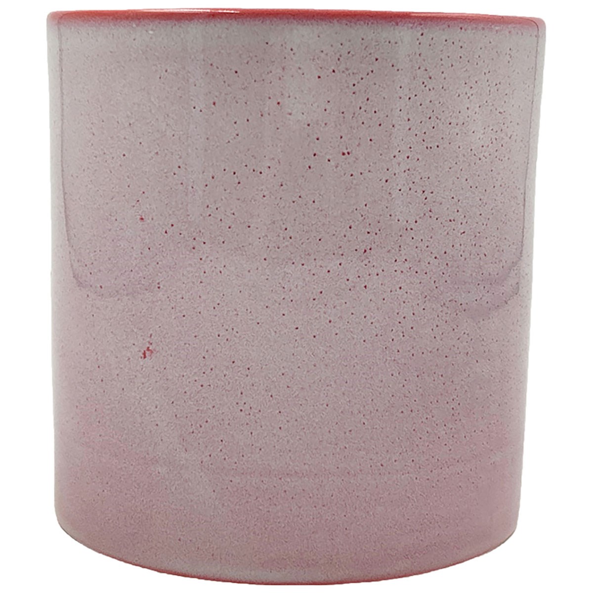 MCarr 5.8"x5.8"x5.9" Stoneware Pot with Reactive Finish Pink — priced per each; minimum 6; multiples of 6