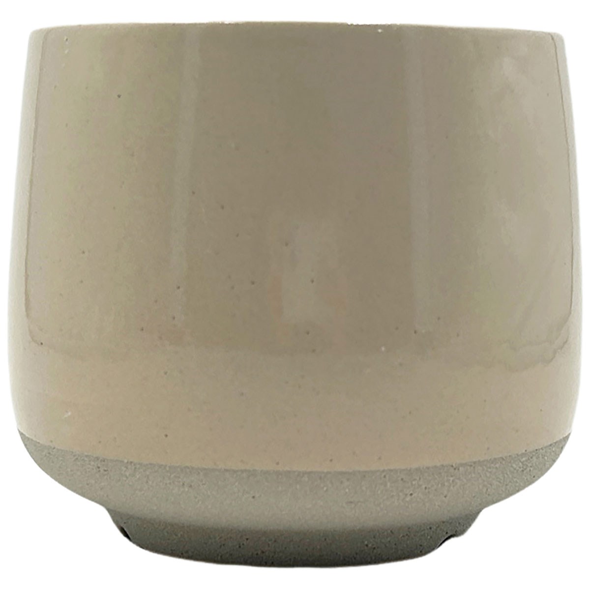 MCarr 5.5"x5.5"x4.7" Stoneware with Glossy Glaze Finish Cream/Tan — priced per each; minimum 9; multiples of 9