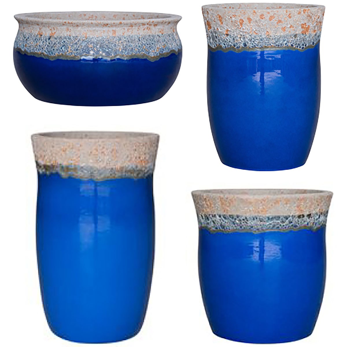 MCarr 26pc Volcanic Mix Planter Pallet Assortment Admiral Blue