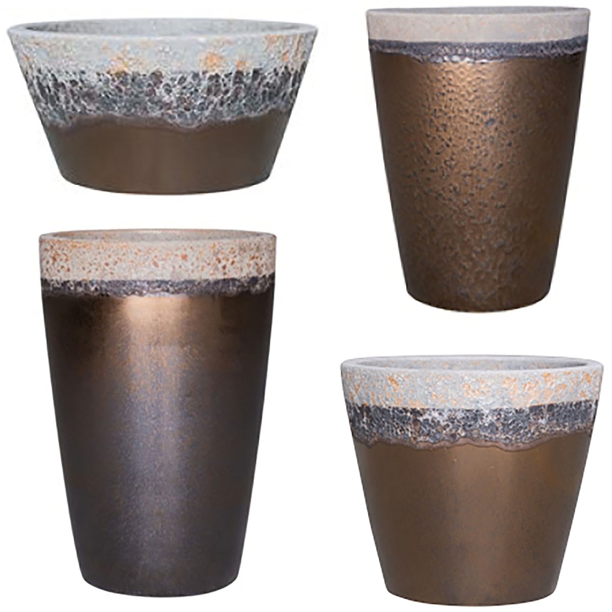 MCarr 28pc Volcanic Mixed Planter Pallet Assortment Gold