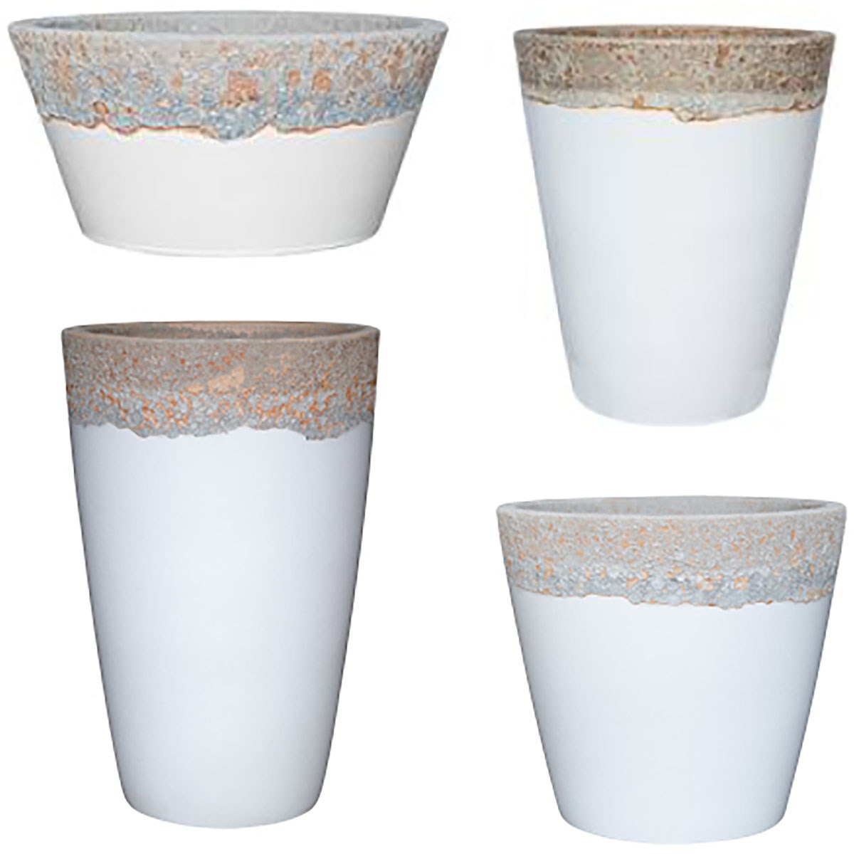 MCarr 28pc Volcanic Mixed Planter Pallet Assortment White