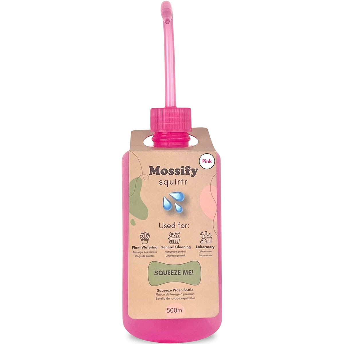 Mossify 500ml Squirtr Pink — priced per each; minimum 12; multiples of 12