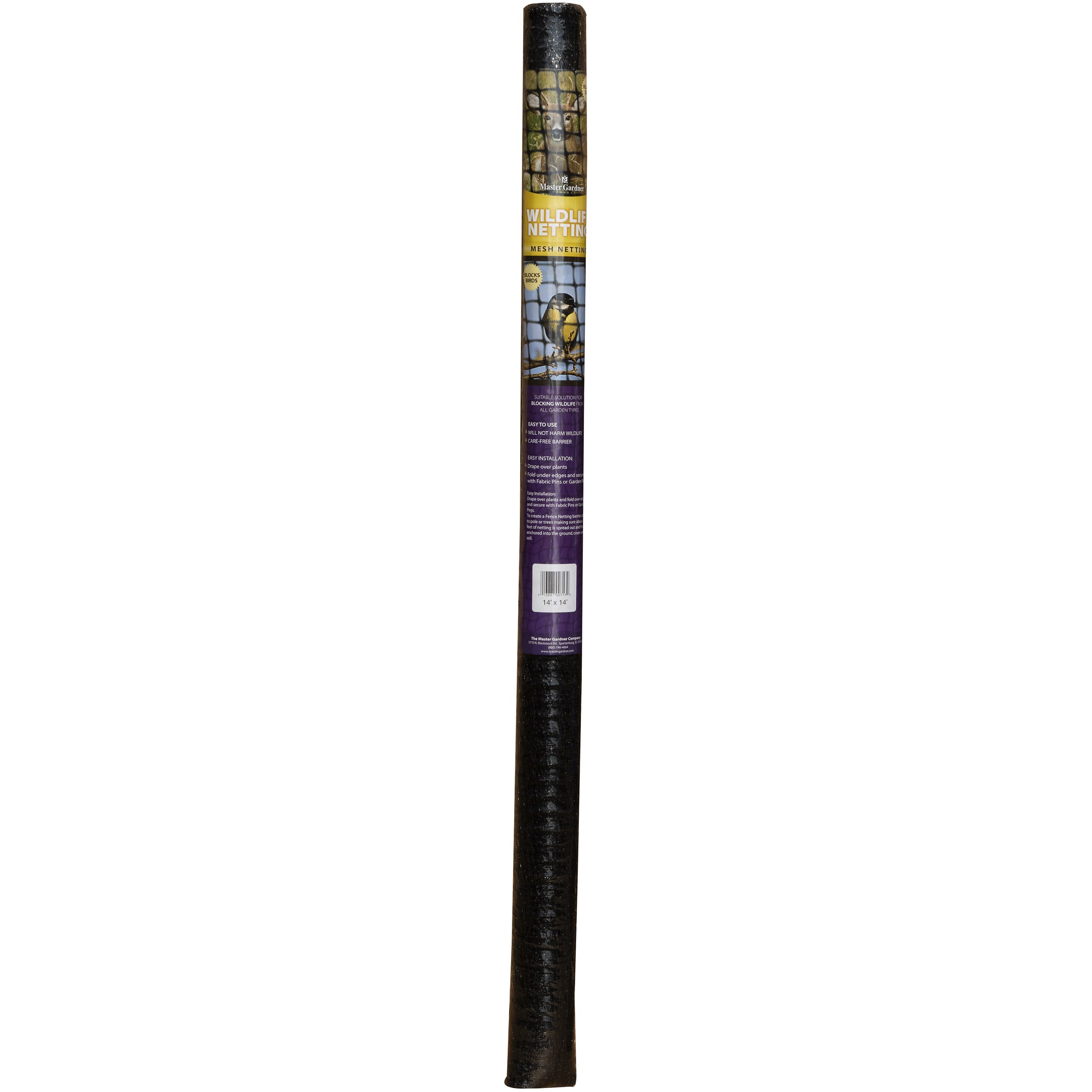 Master Gardner 14'x14' Roll Wildlife Netting — priced per each; minimum 20; multiples of 20