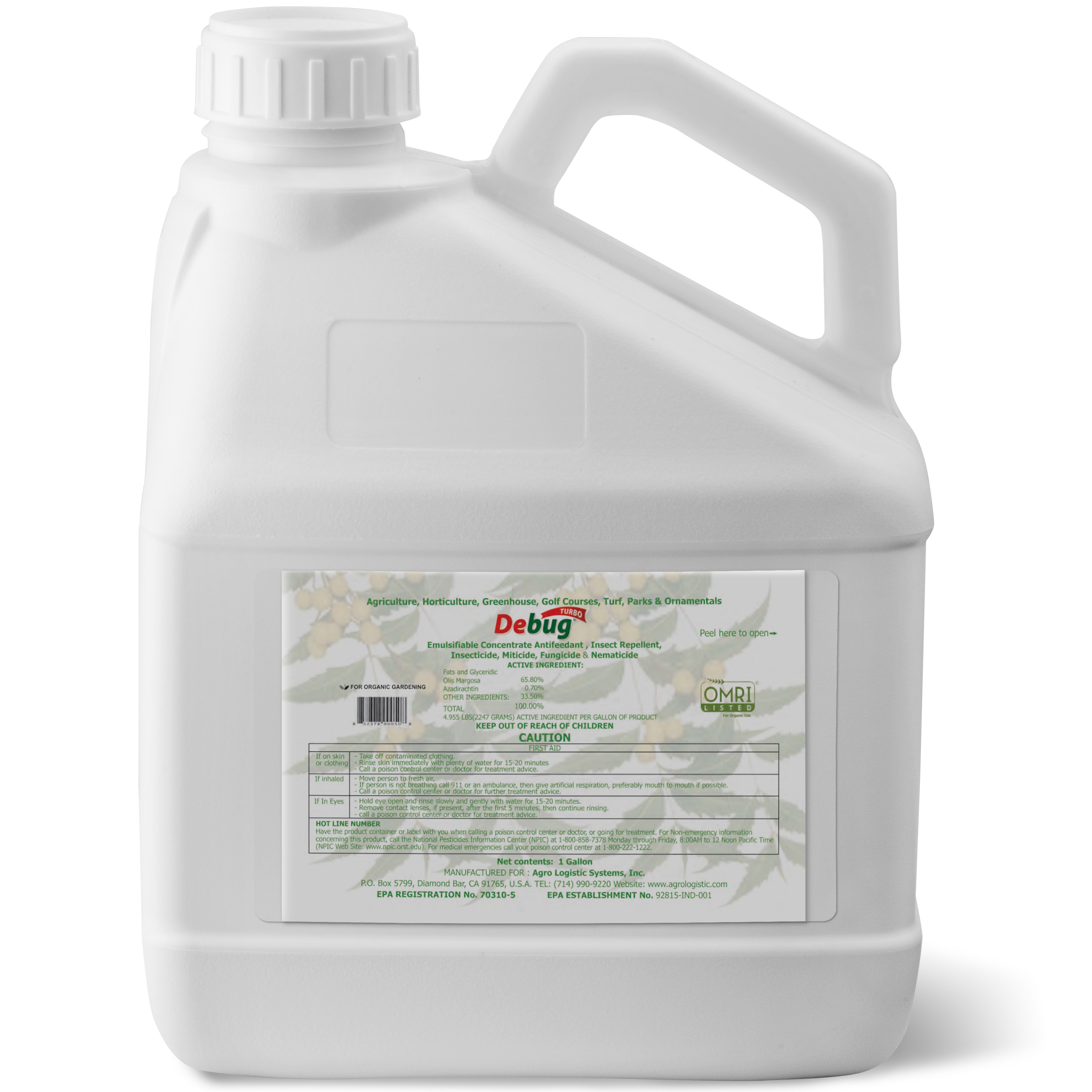 MGK Debug TURBO 1Gl OMRI ( Neem Oil, Azadirachtin ) — Single Unit